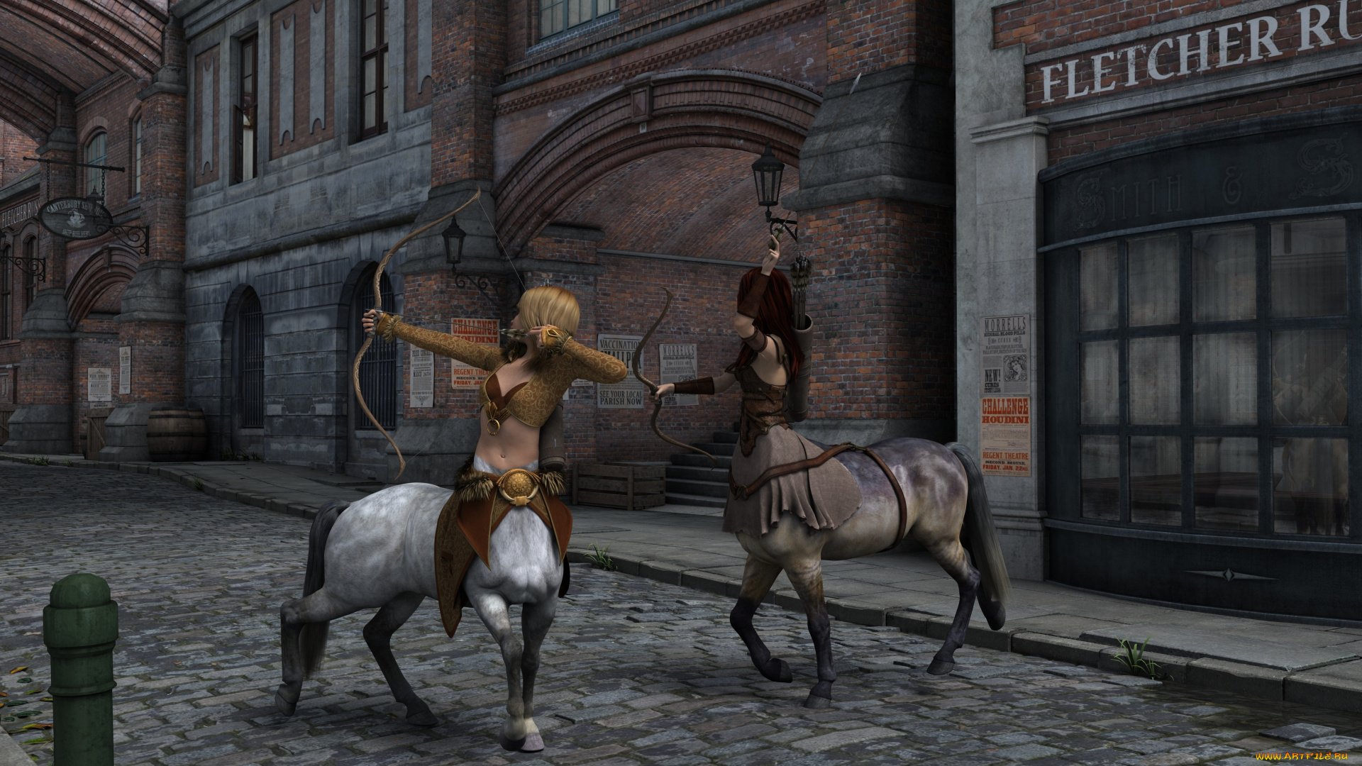 3д, графика, существа, , creatures, centaur