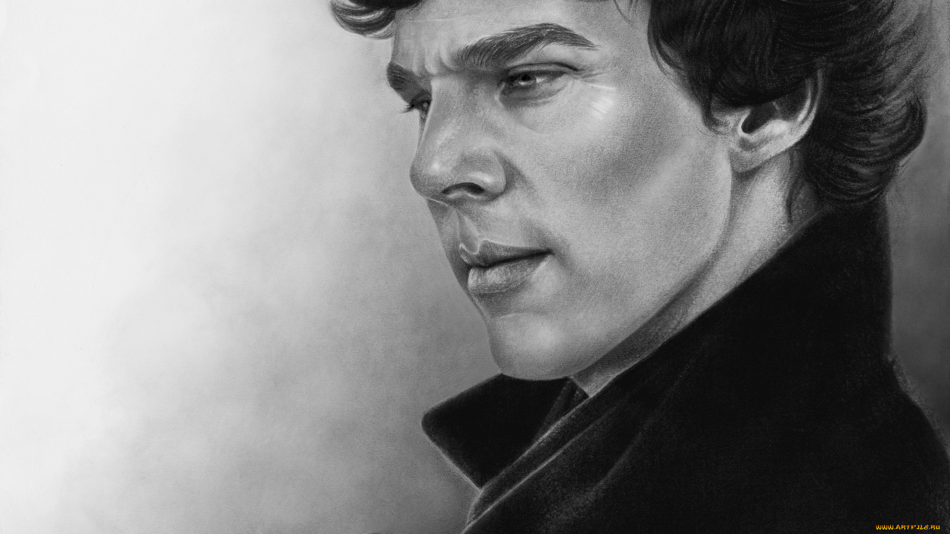 рисованное, кино, фон, мужчина