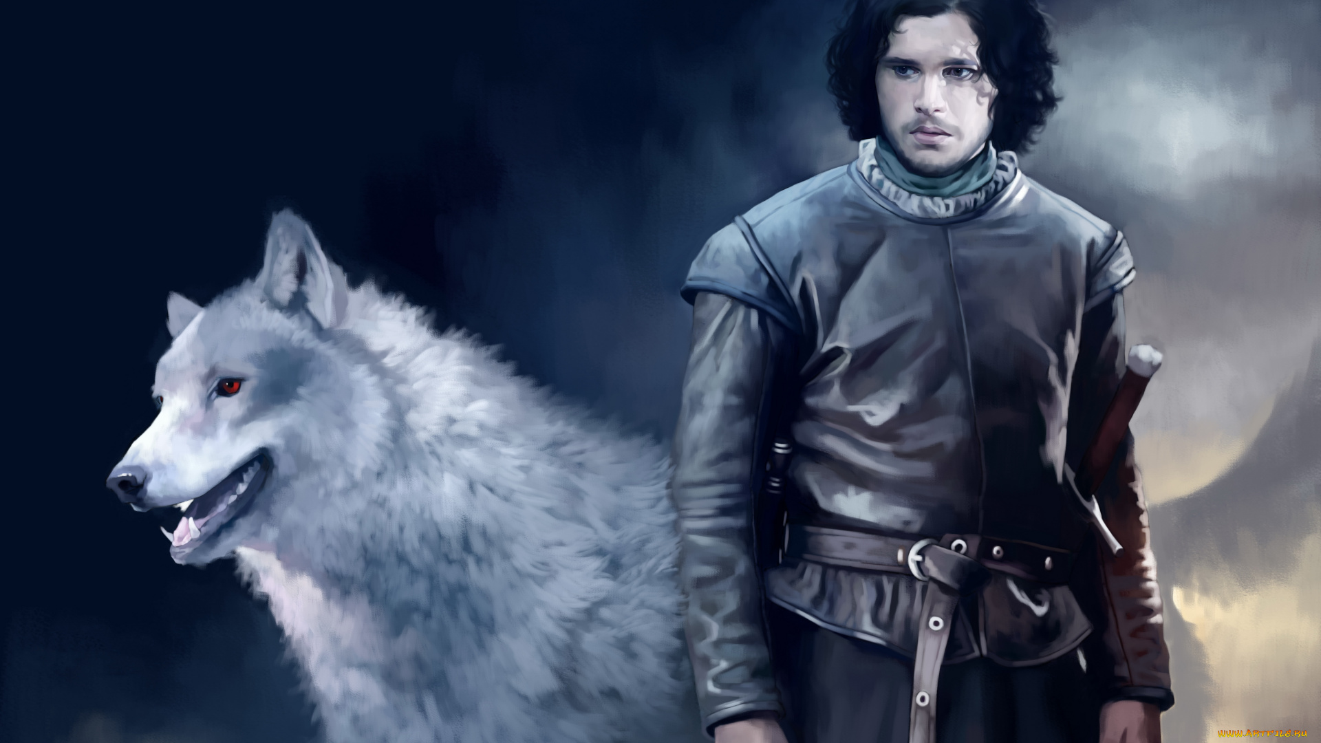 рисованное, кино, мужчина, волк, униформа, фон