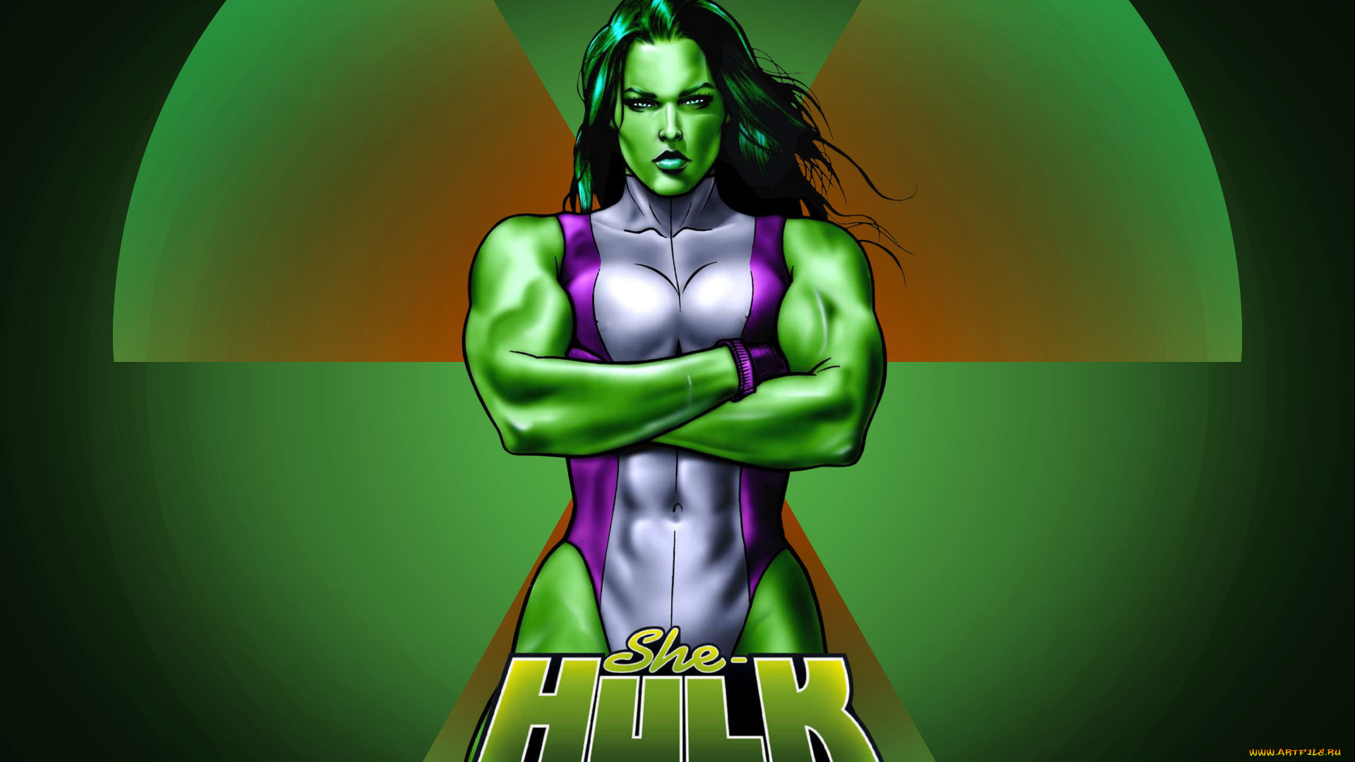 рисованное, комиксы, униформа, взгляд, фон, девушка