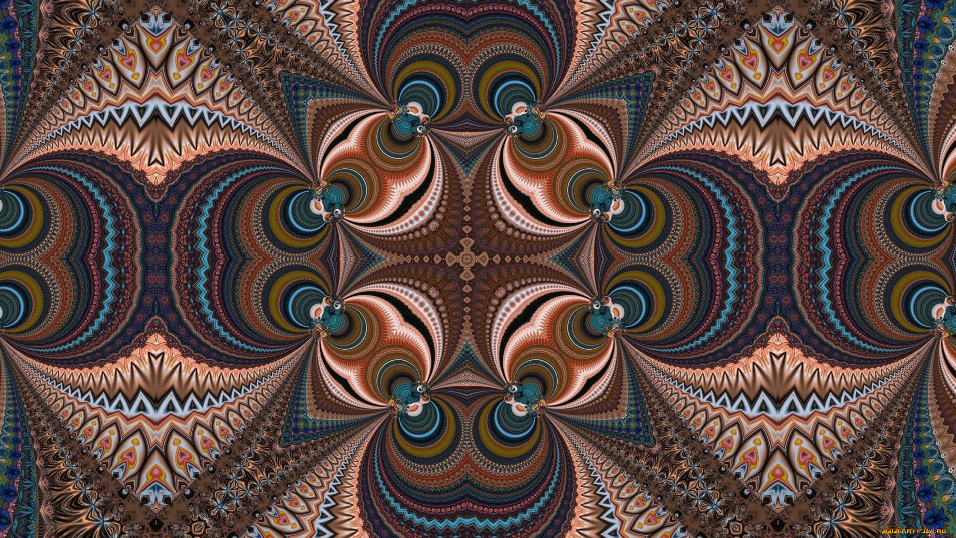 3д, графика, фракталы, , fractal, цвет, фон, узор