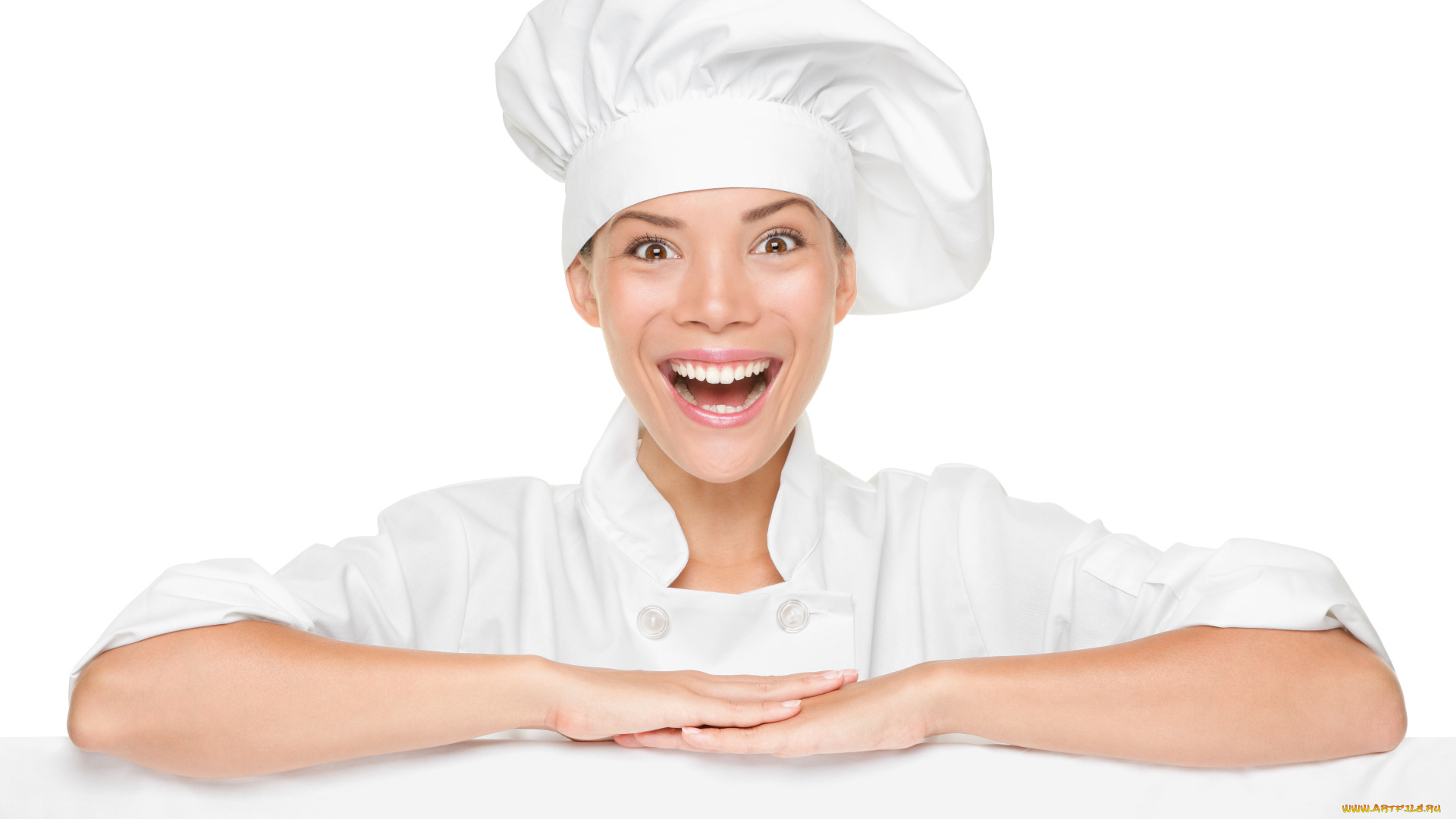 девушки, -unsort, , лица, , портреты, эмоции, колпак, форма, повар