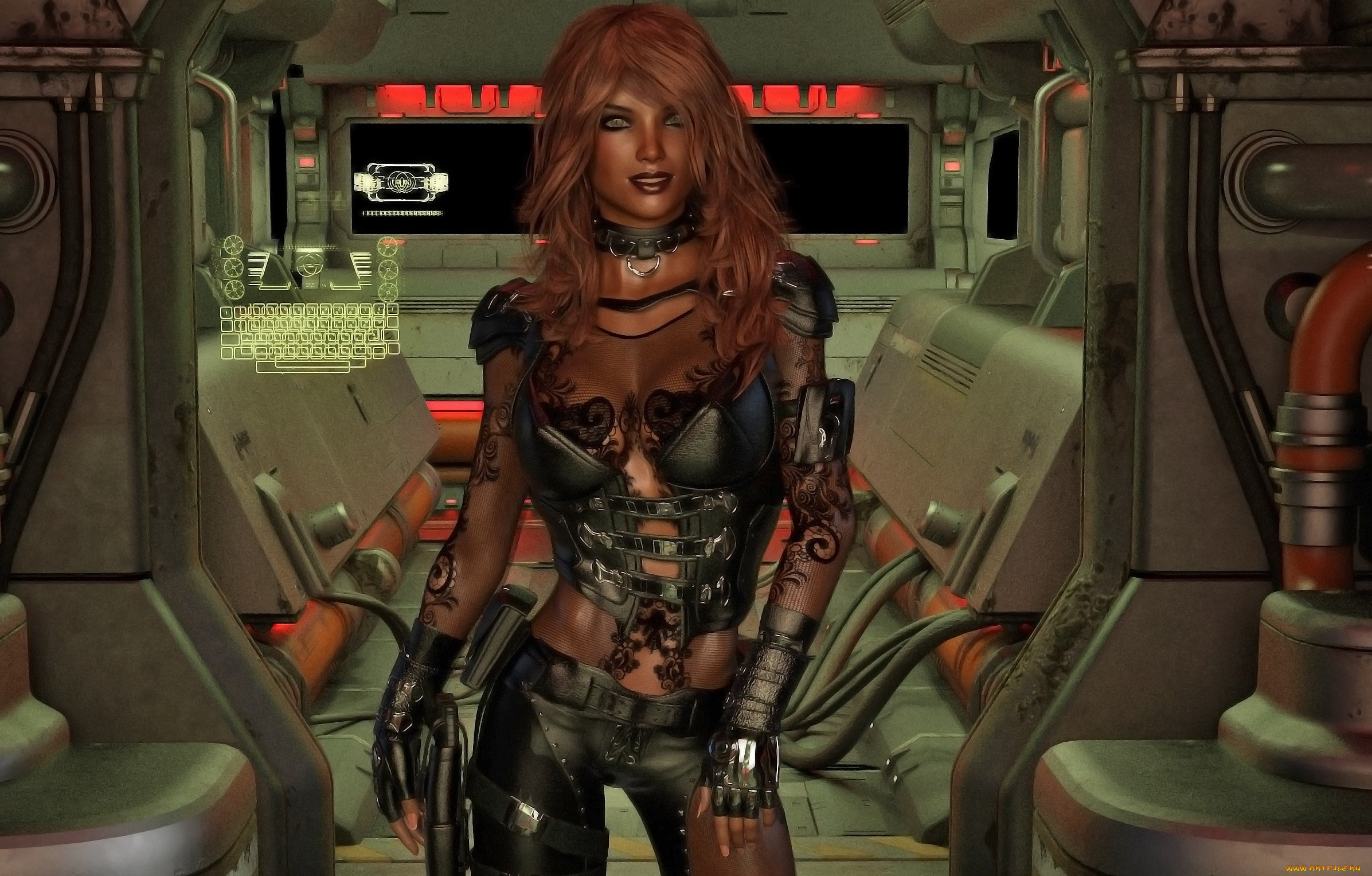 3д, графика, фантазия, , fantasy, фон, взгляд, девушка