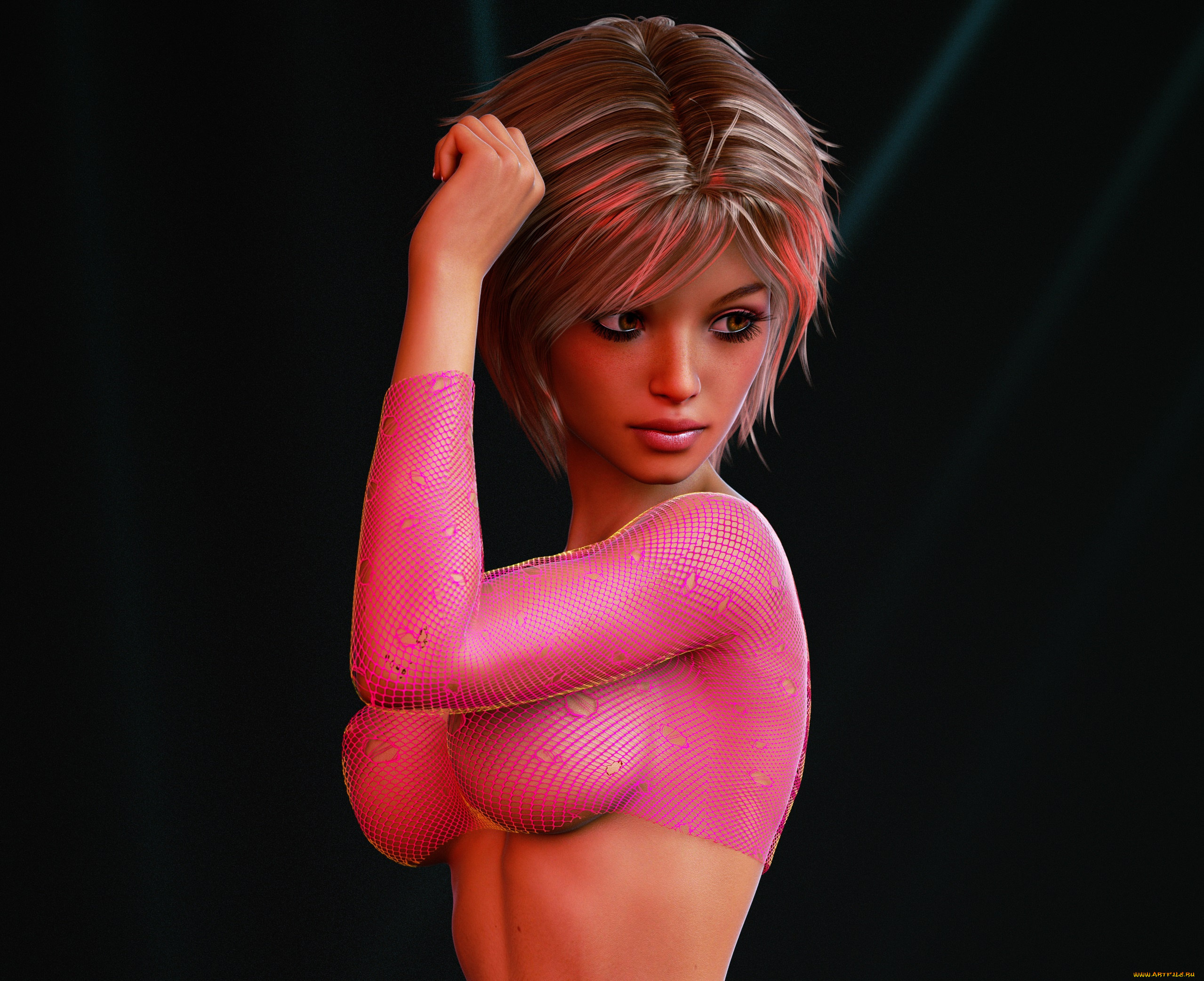3д, графика, люди, , people, фон, взгляд, девушка