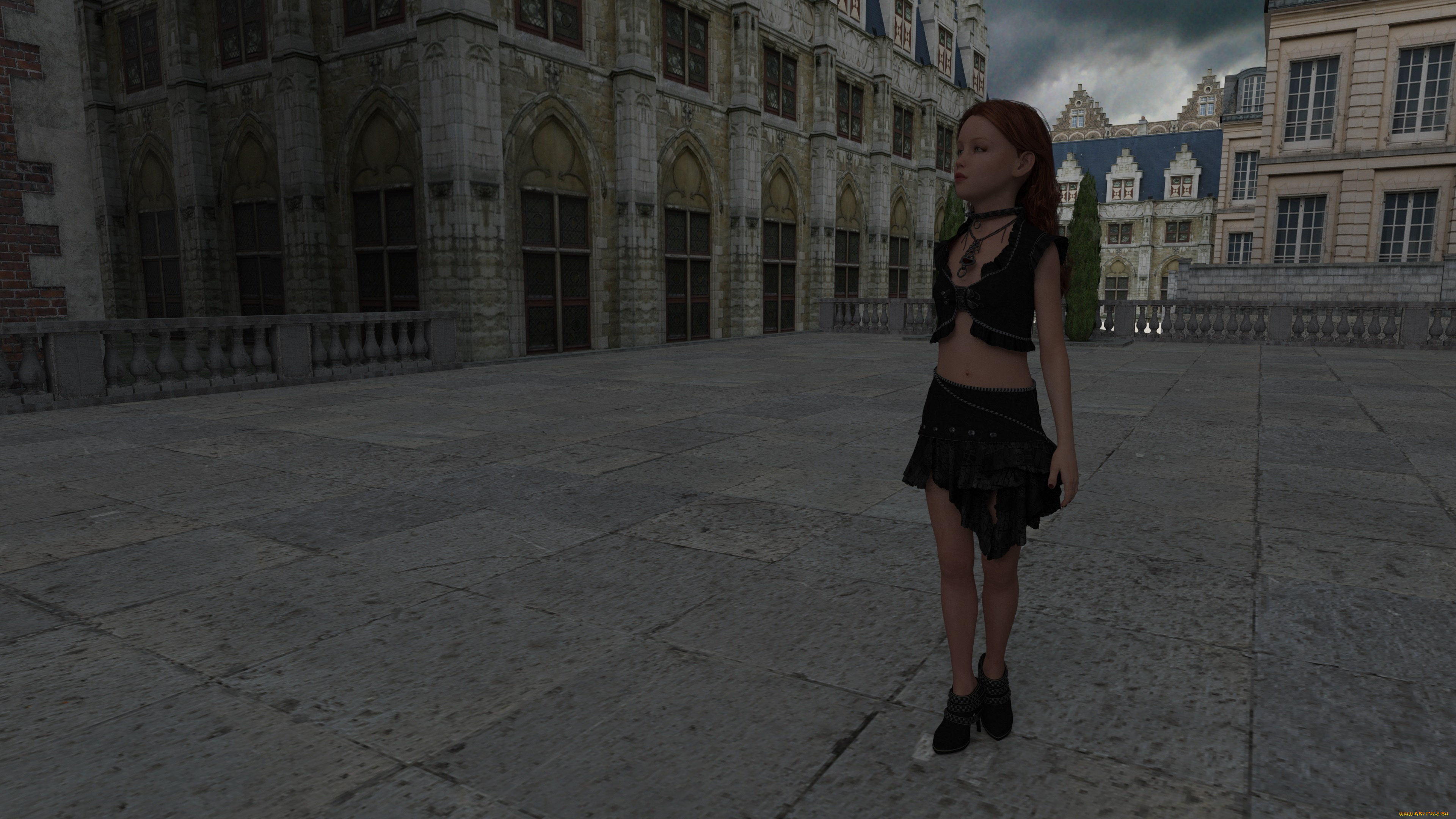 3д, графика, люди, , people, фон, взгляд, девушка