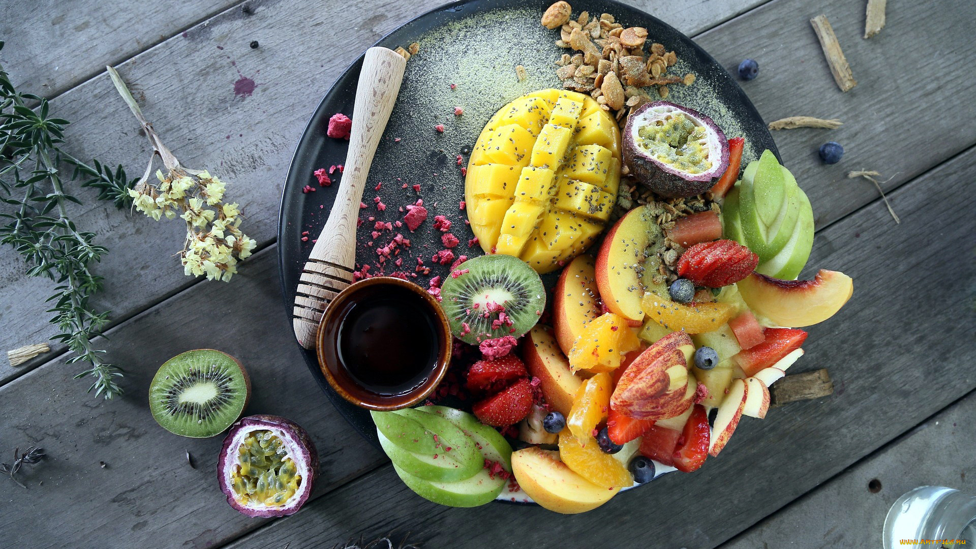 еда, фрукты, , ягоды, манго, киви, яблоки, ассорти