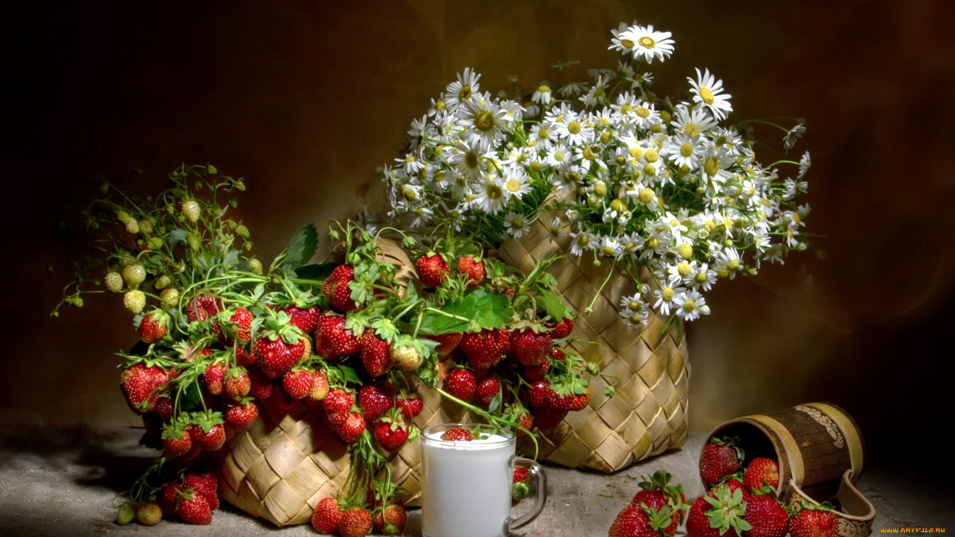 еда, клубника, , земляника