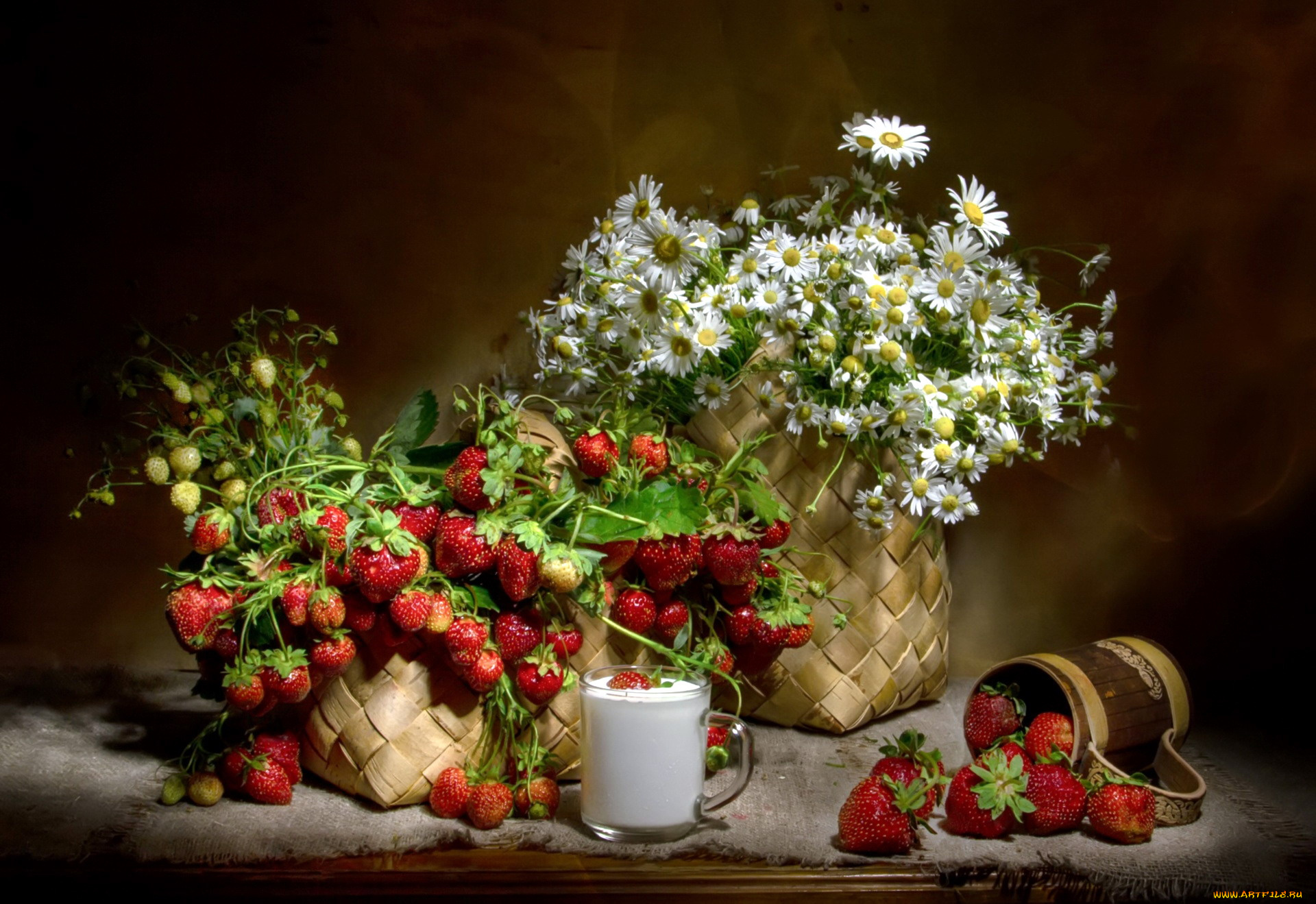 еда, клубника, , земляника