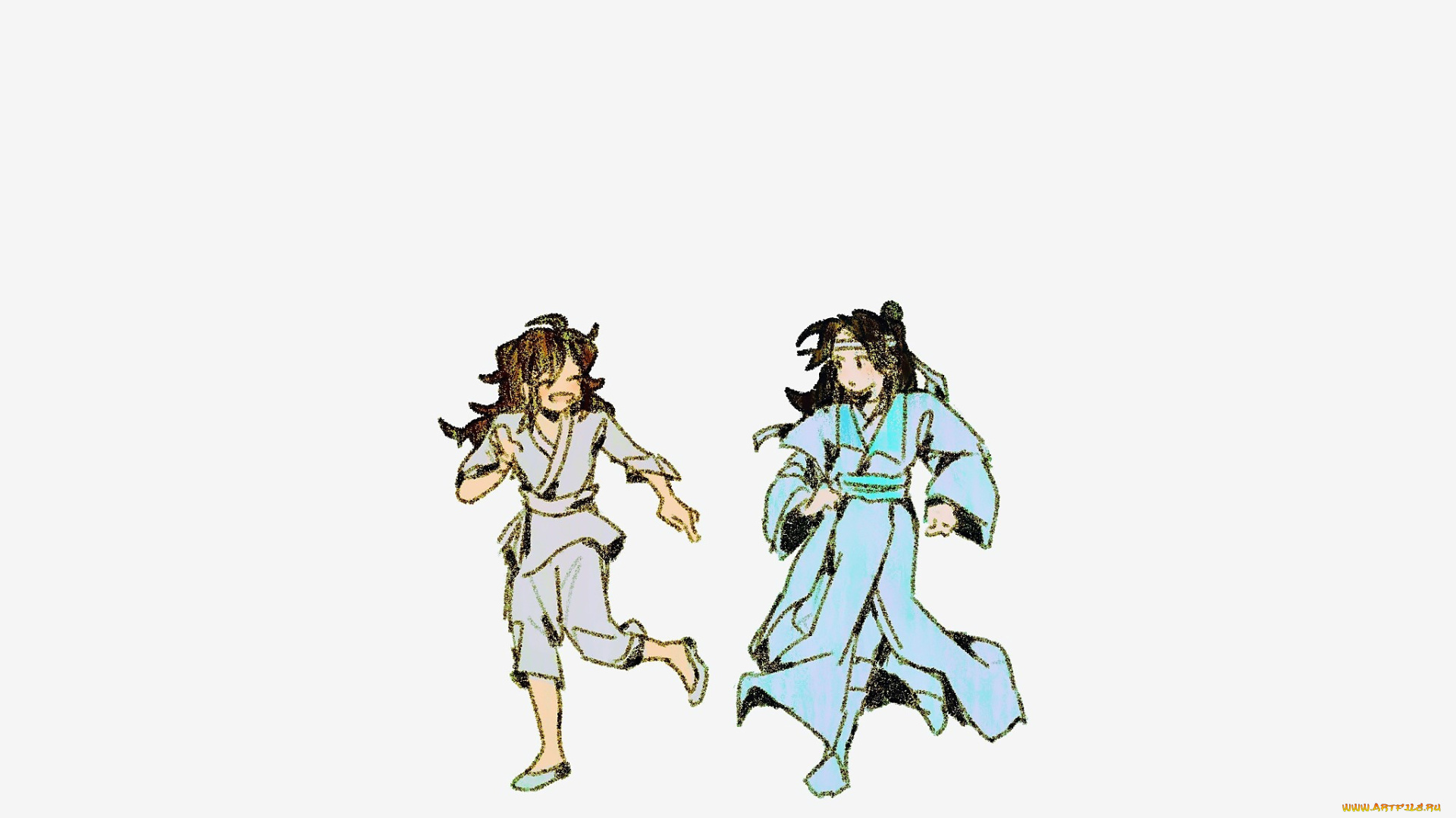 аниме, mo, dao, zu, shi, вэй, усянь, лань, ванцзи, дети