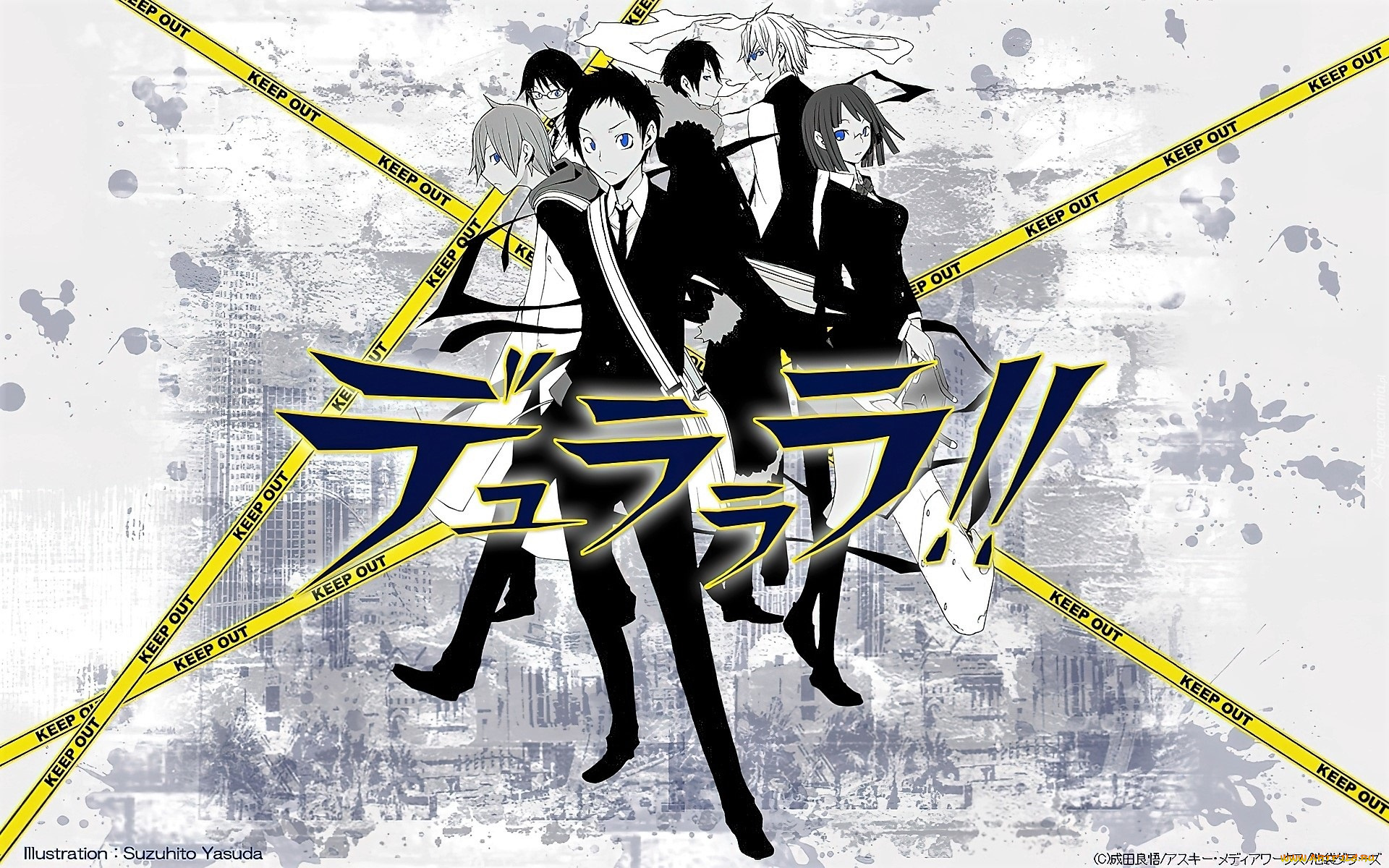 аниме, durarara, персонажи, ленты