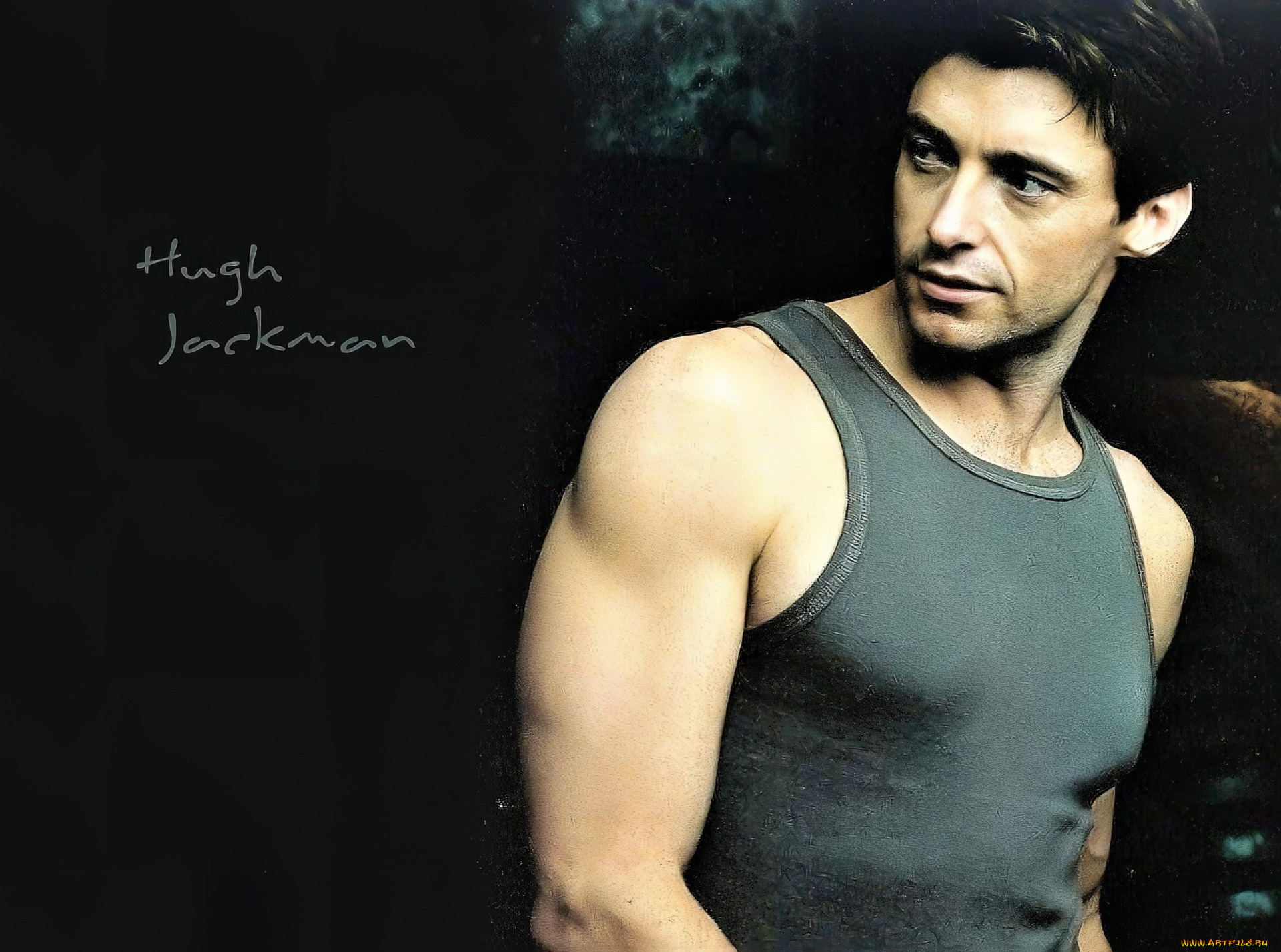 мужчины, hugh, jackman, актер, майка
