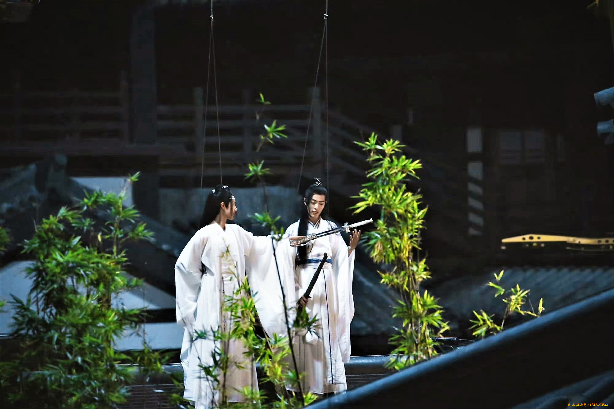 разное, знаменитости, ван, ибо, сяо, чжань, костюмы, меч, крыши