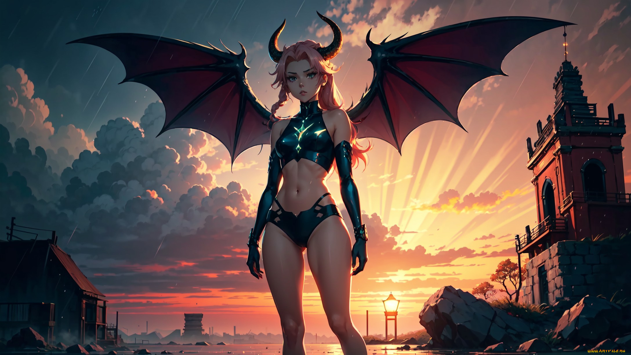 аниме, ангелы, , демоны, нейросети, графика, нейроарт, ai, art, нейронные, сети, рисунки, нейро, искусство