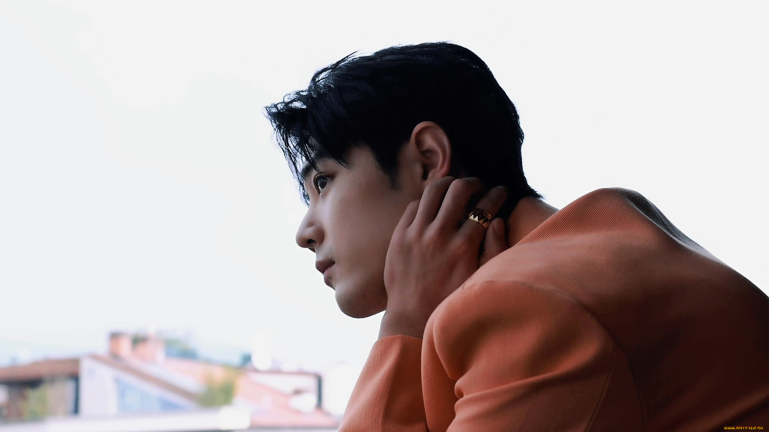 мужчины, xiao, zhan, актер, пиджак, кольцо