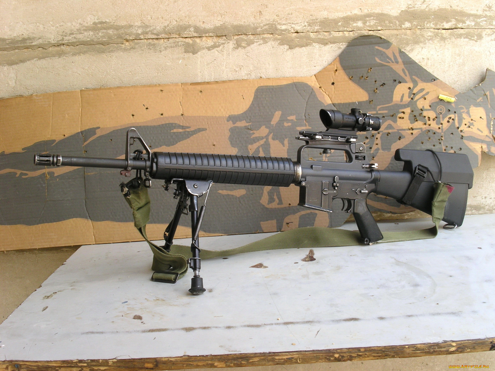 m16, оружие, винтовки, прицеломприцелы