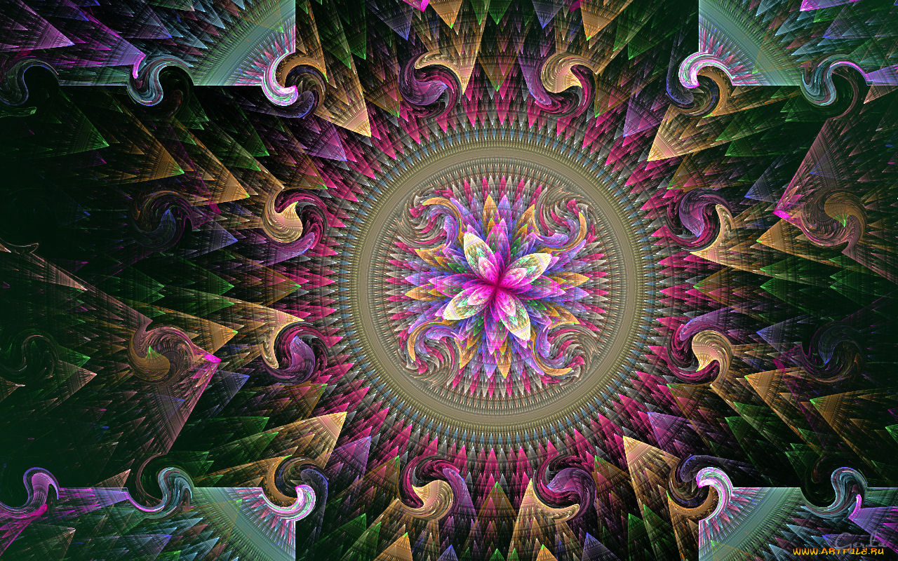 3д, графика, fractal, фракталы