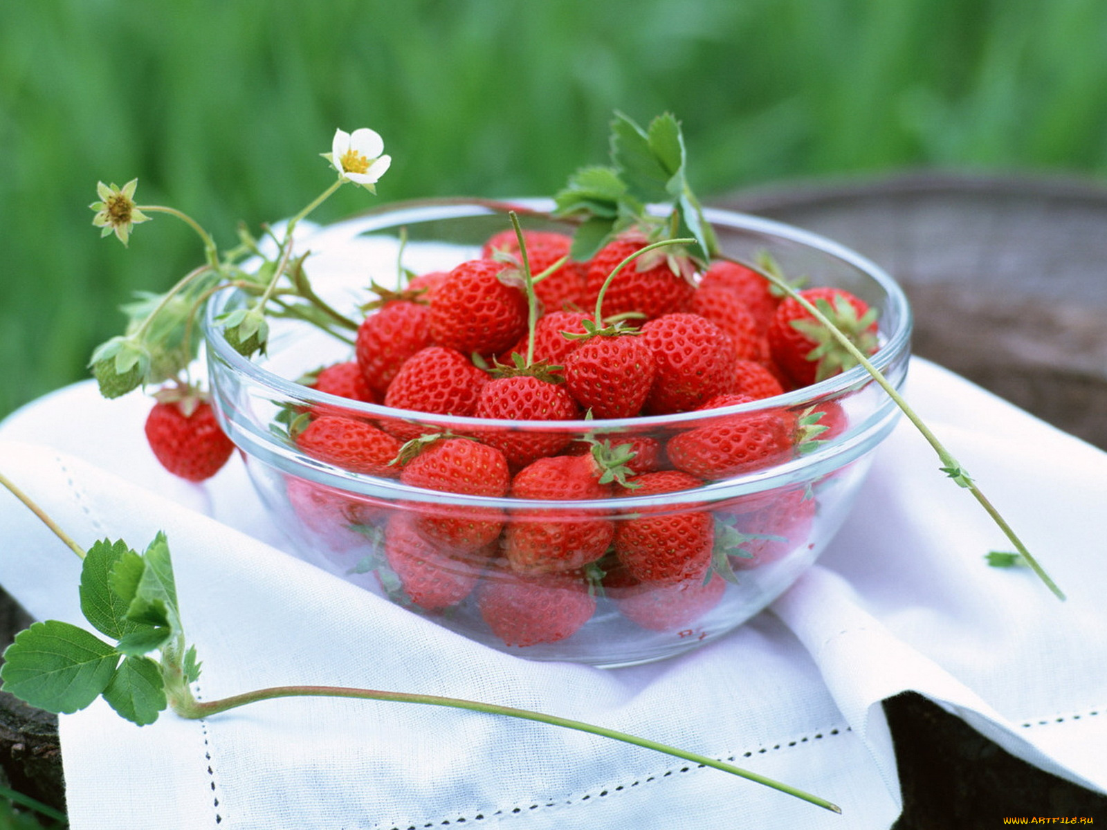 еда, клубника, земляника