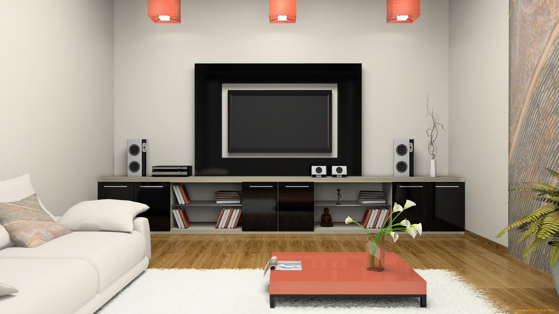 интерьер, гостиная