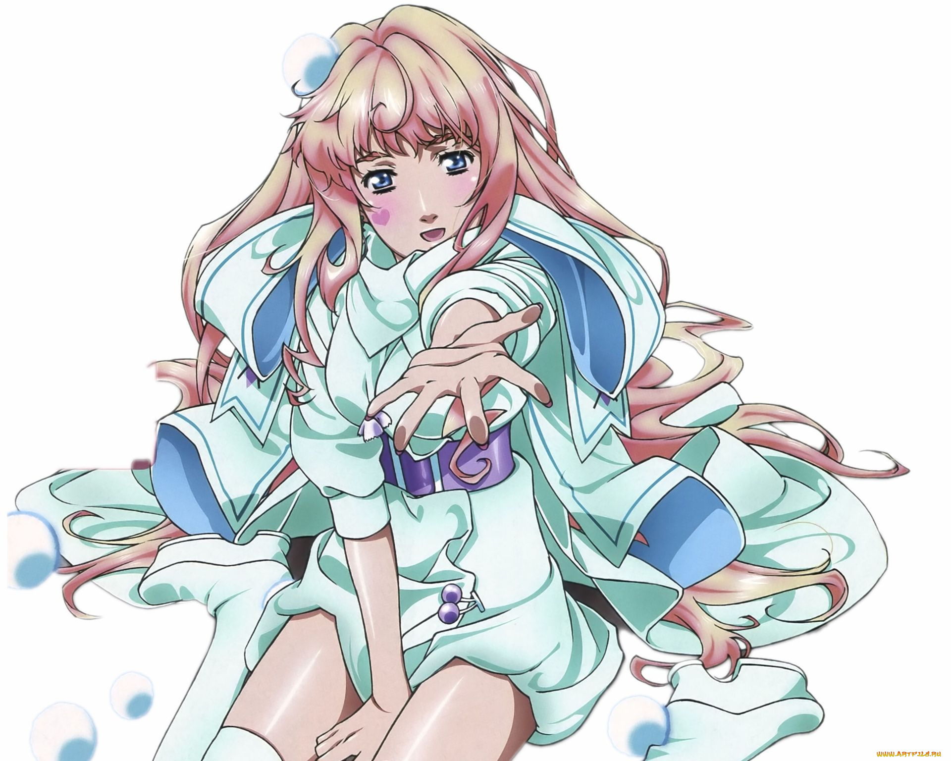 аниме, macross, frontier, девушка, рука