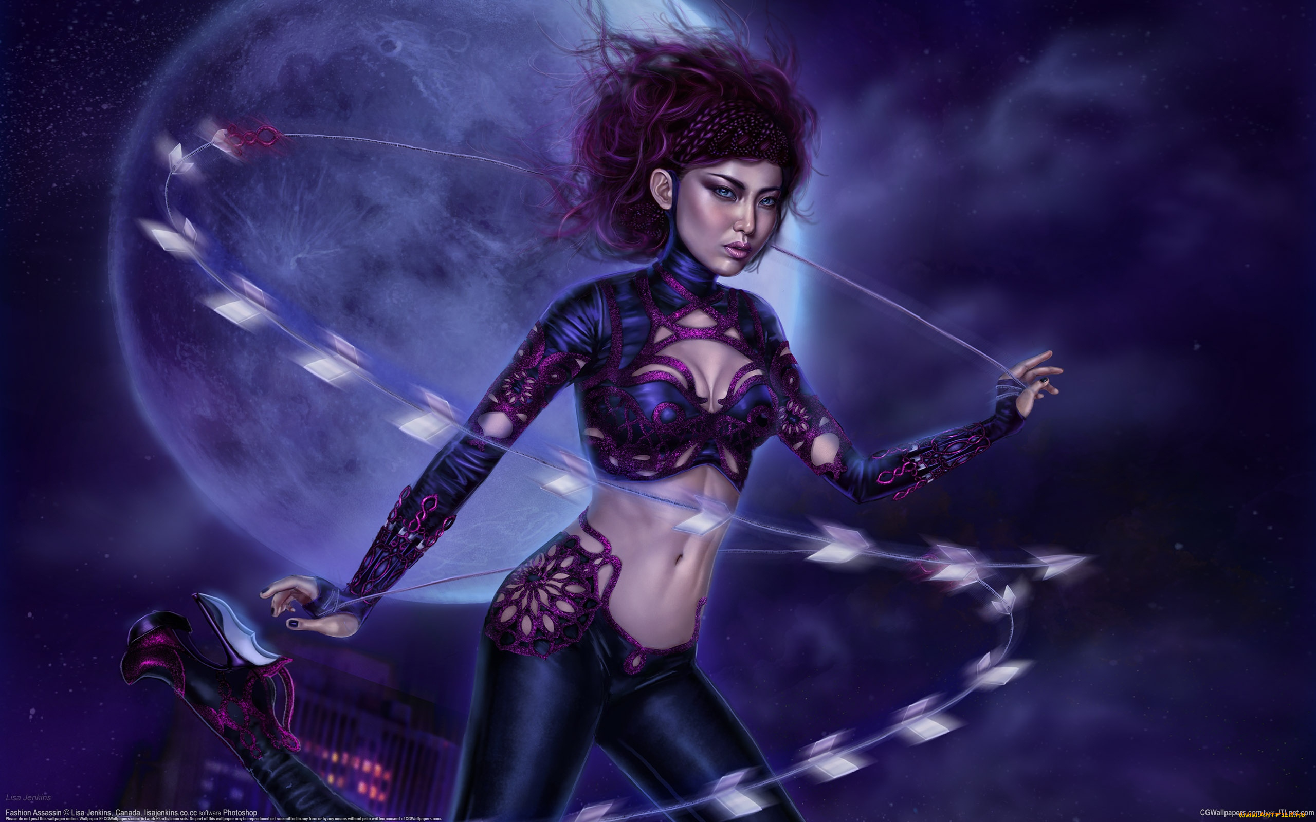 lisa, jenkins, фэнтези, девушки, планета