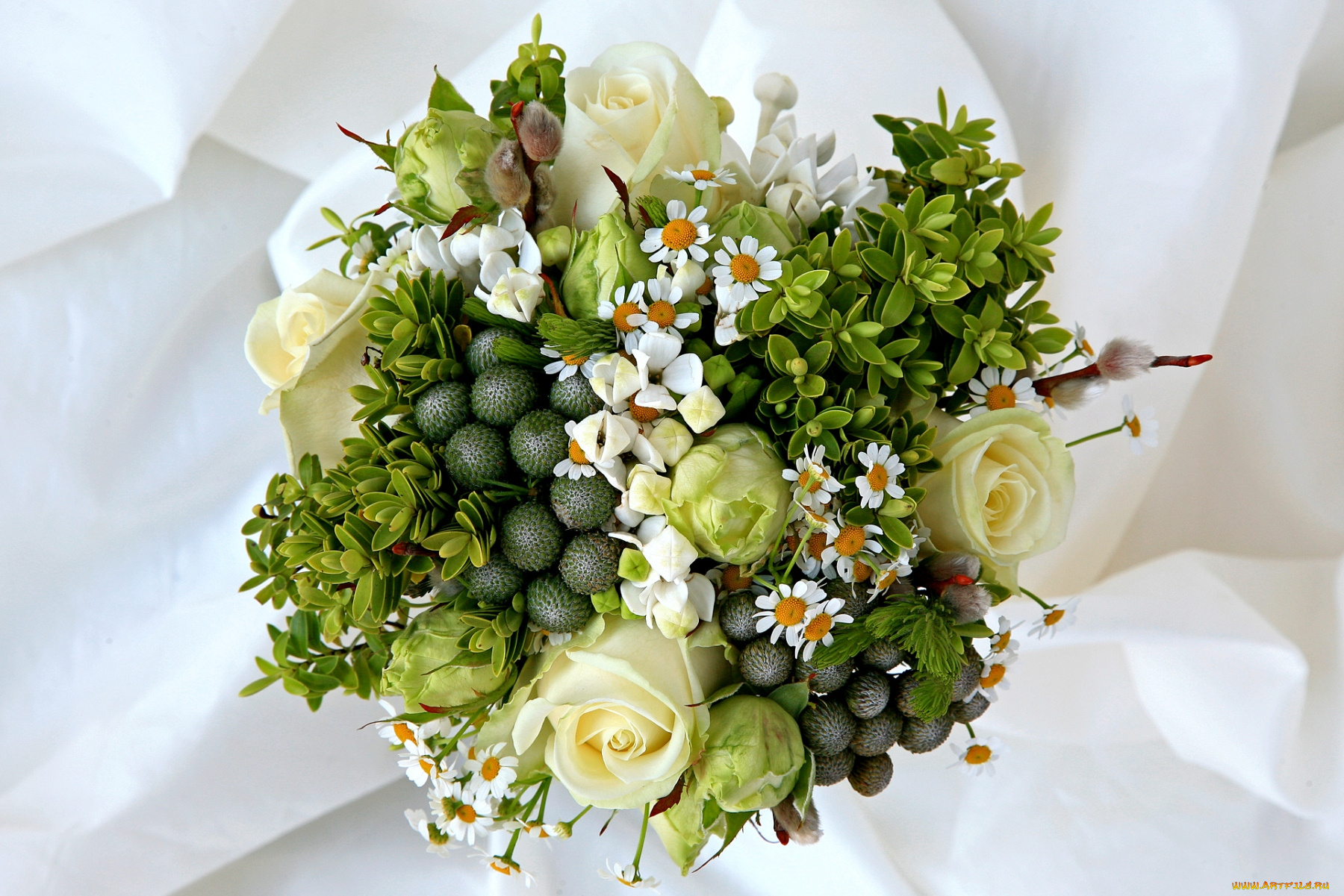 цветы, букеты, композиции, розы, ромашки