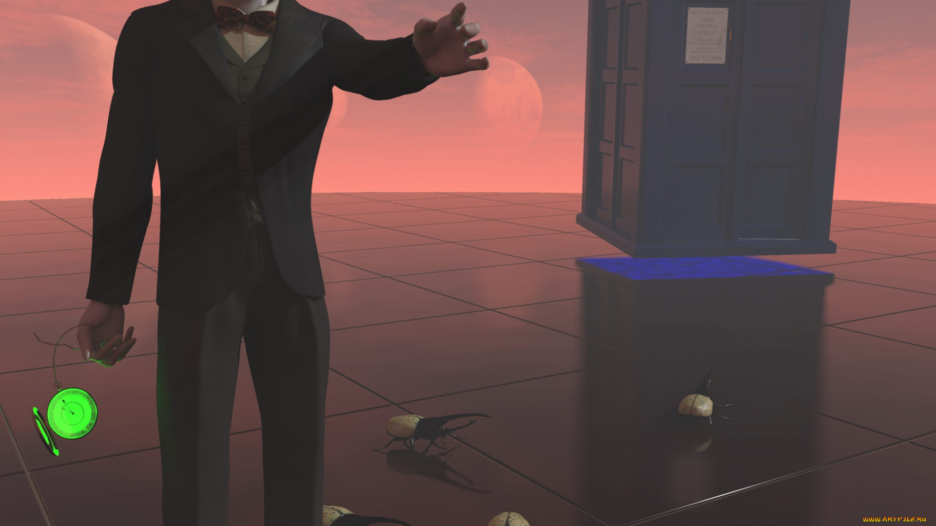 3д, графика, creatures, существа, гуманоид