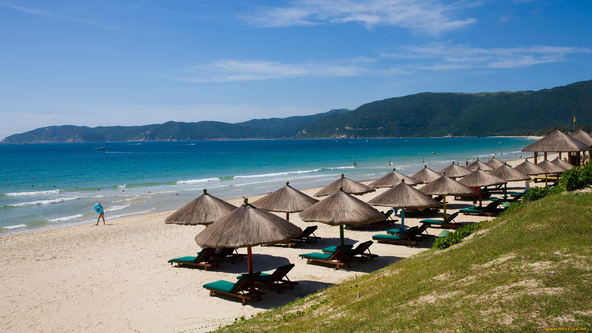 природа, побережье, вода, пнсок, пляж