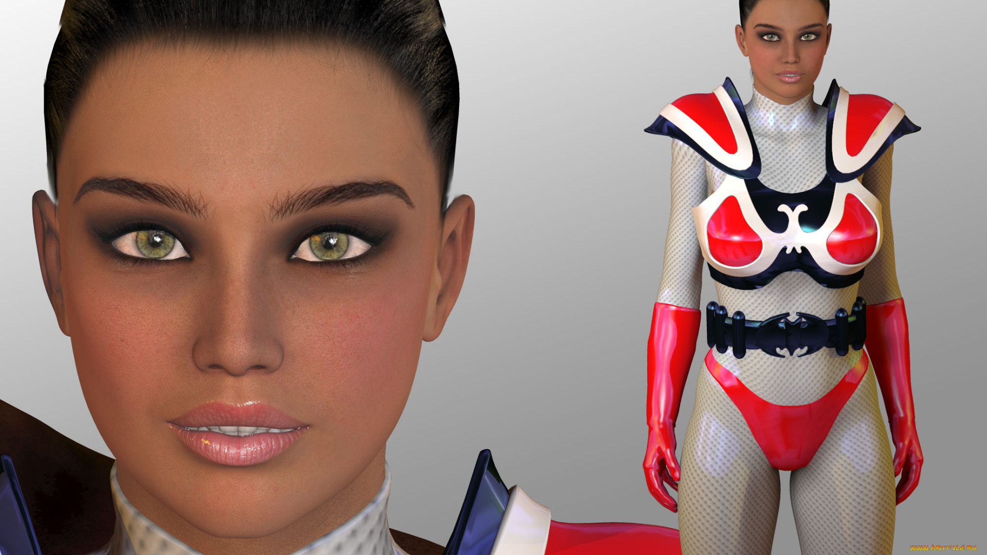 3д, графика, fantasy, фантазия, девушка, взгляд