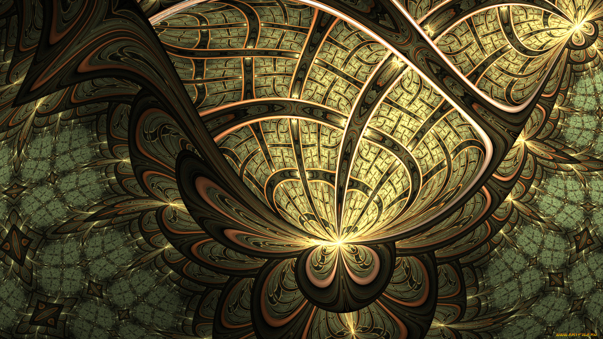 3д, графика, fractal, фракталы, цвета, узор, фон