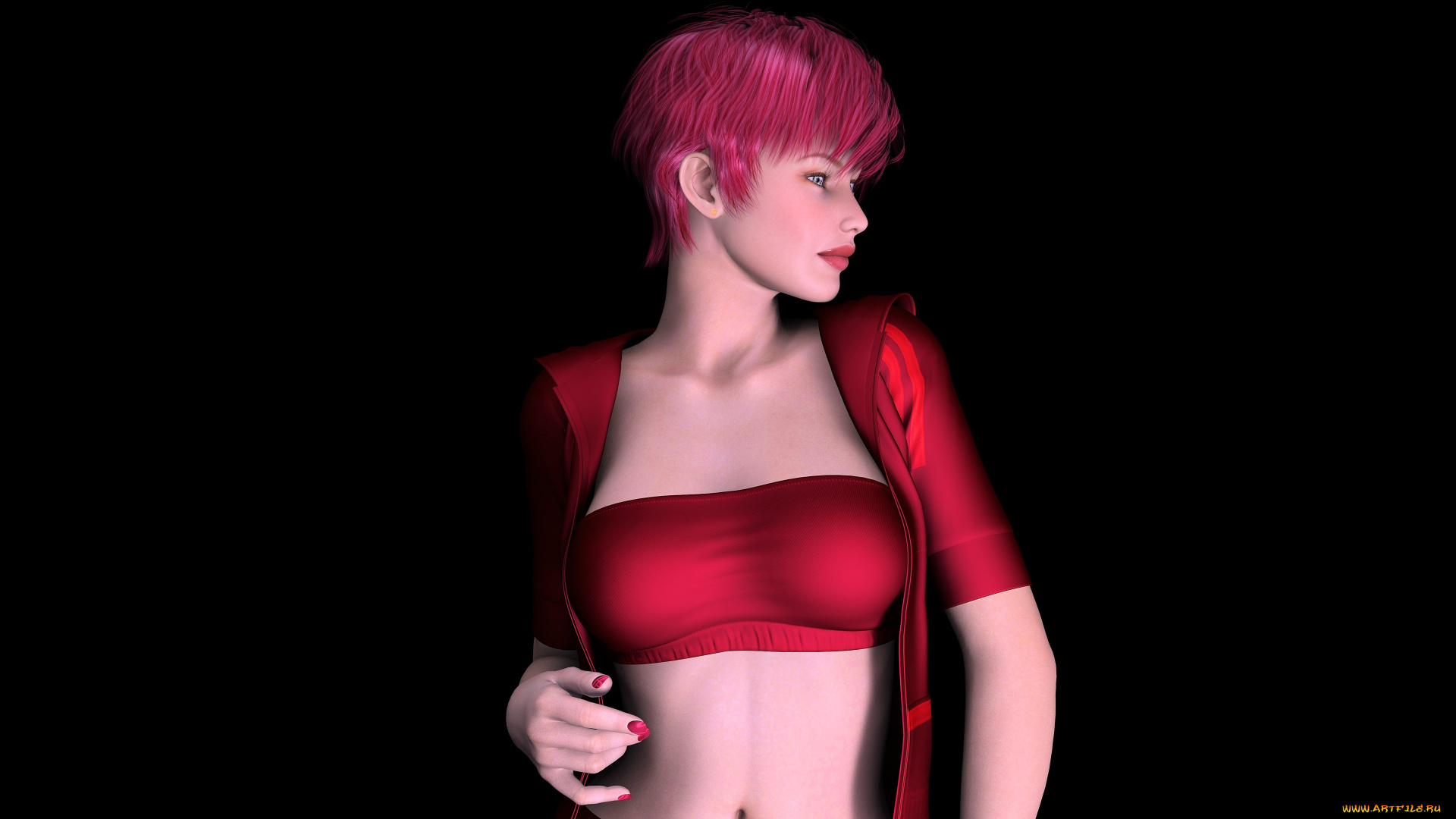 3д, графика, people, люди, девушка, взгляд