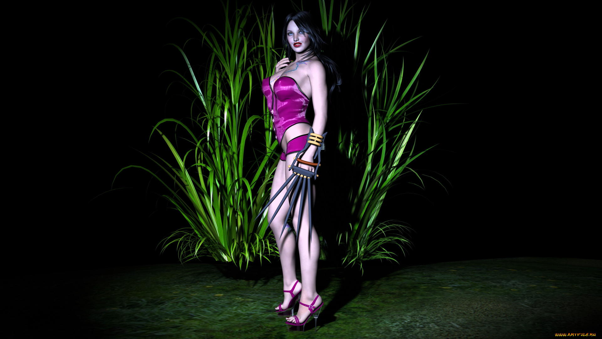 3д, графика, people, люди, девушка, взгляд