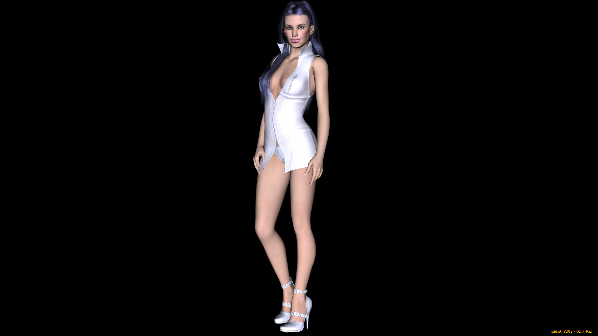 3д, графика, people, люди, девушка, взгляд