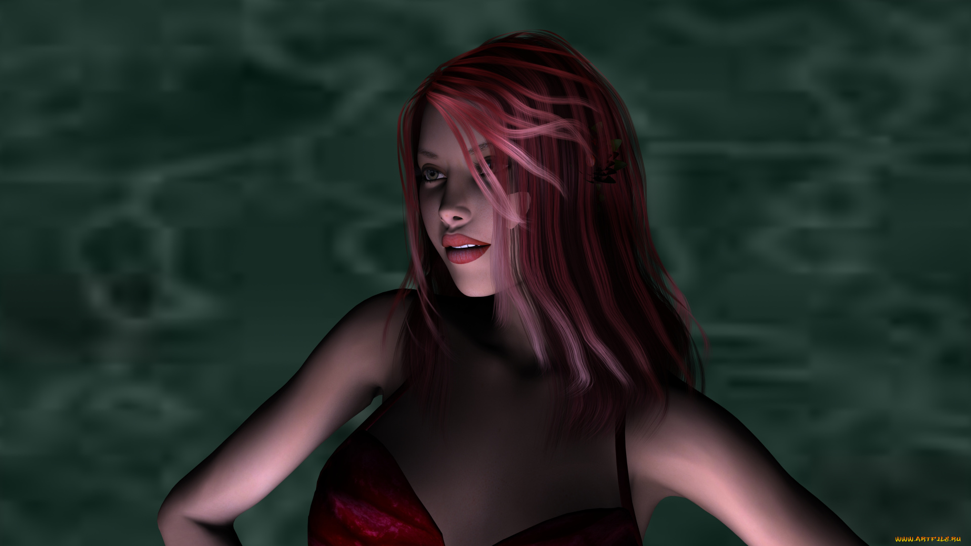 3д, графика, people, люди, взгляд, девушка