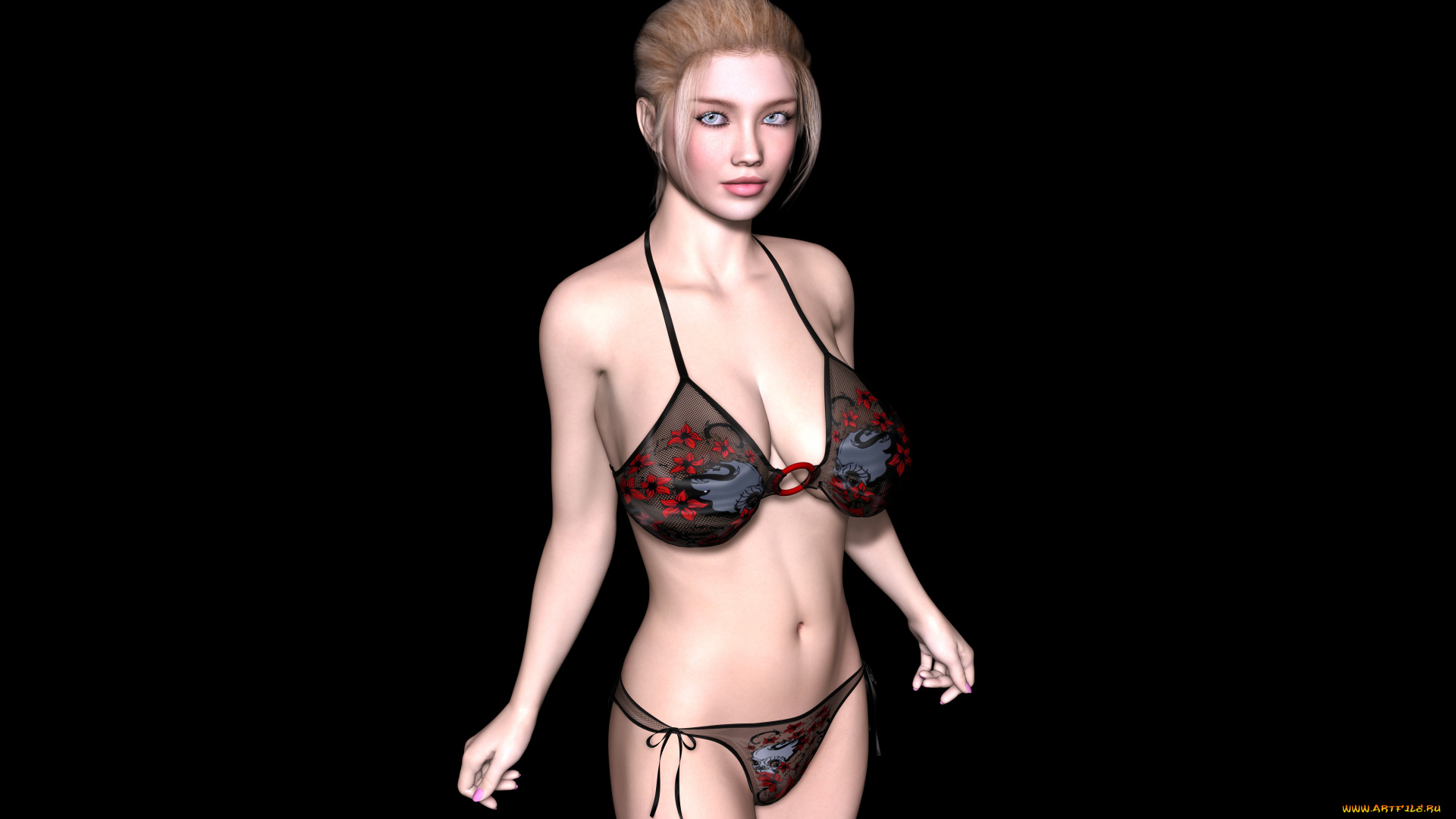 3д, графика, people, люди, взгляд, девушка