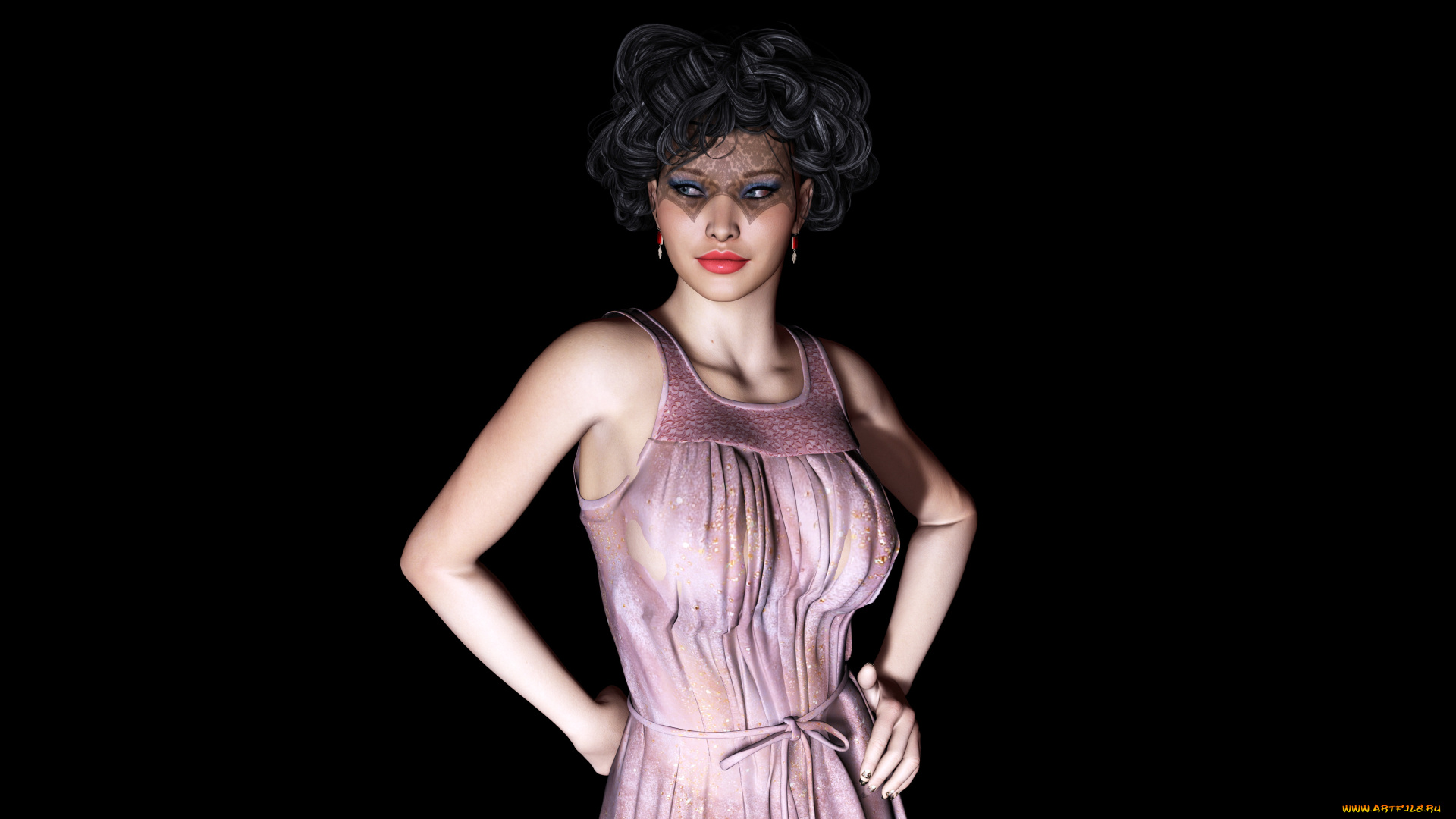 3д, графика, people, люди, взгляд, девушка