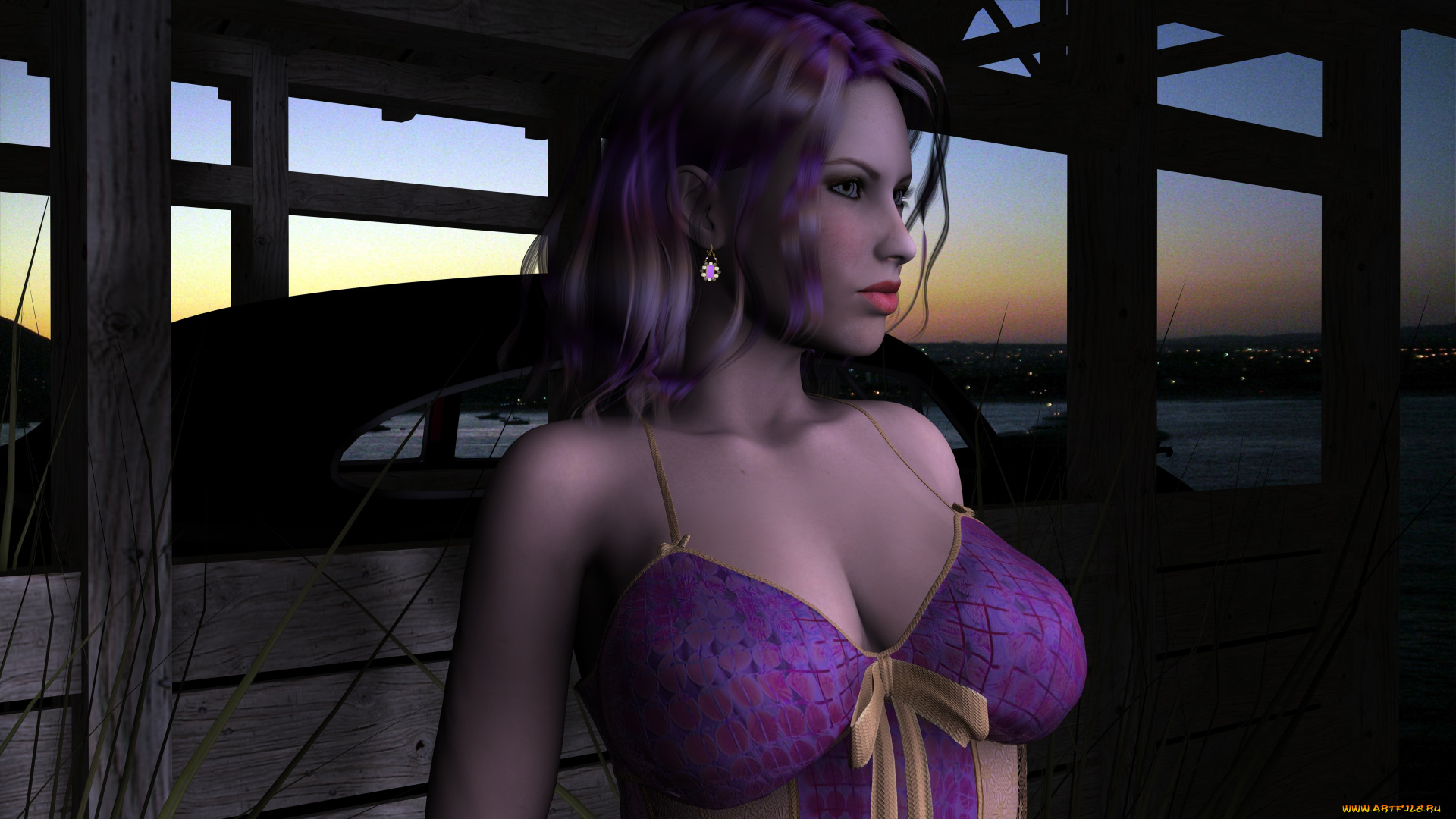 3д, графика, people, люди, взгляд, девушка