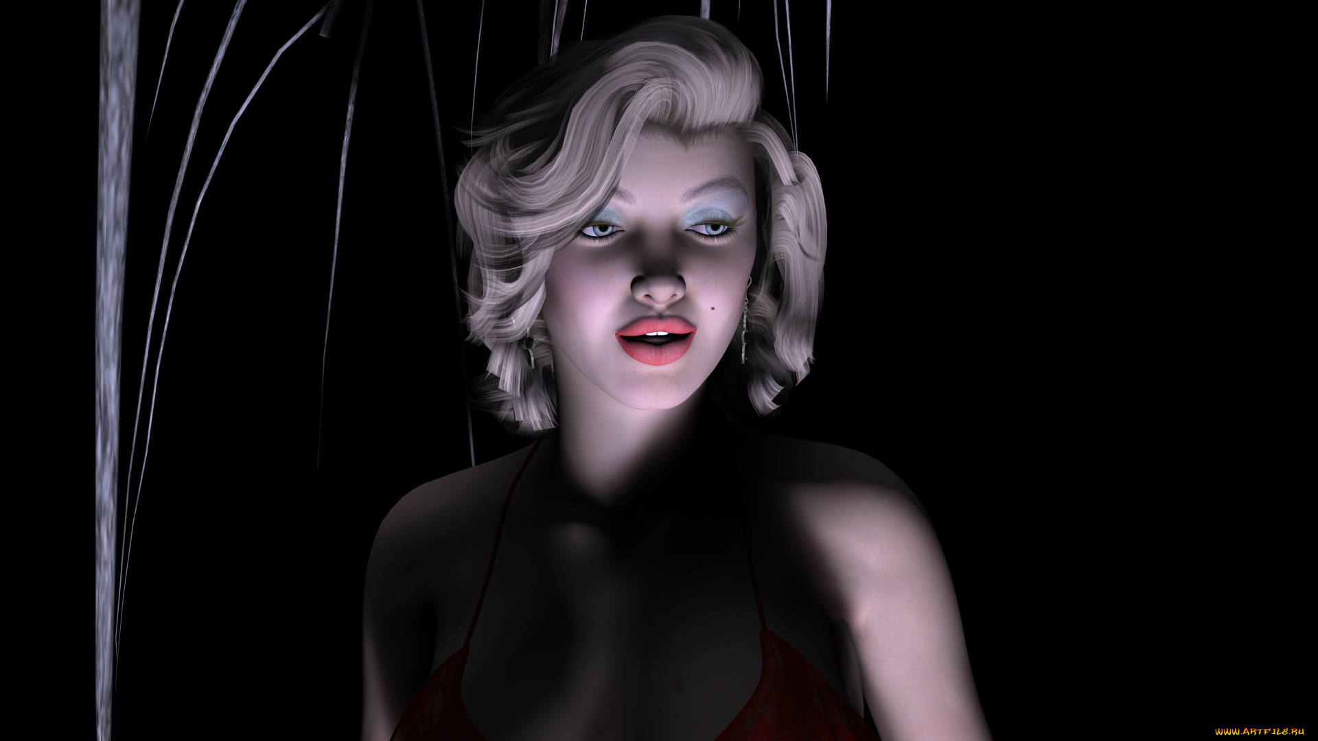 3д, графика, portraits, портрет, девушка, взгляд