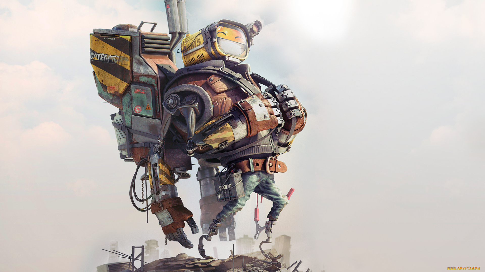 david, domingo, jimenez, 3д, графика, creatures, существа, робот