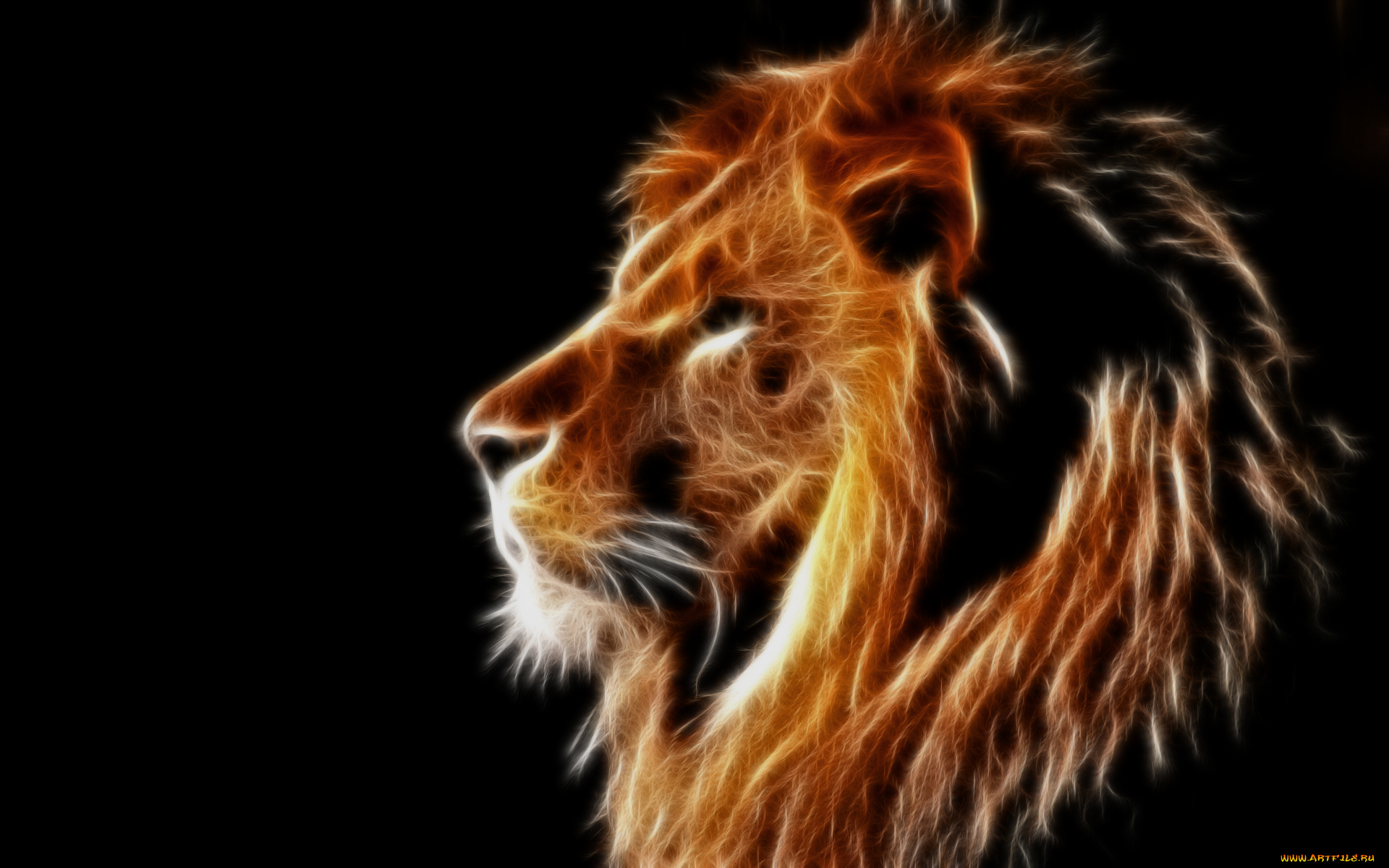 3д, графика, animals, животные, лев