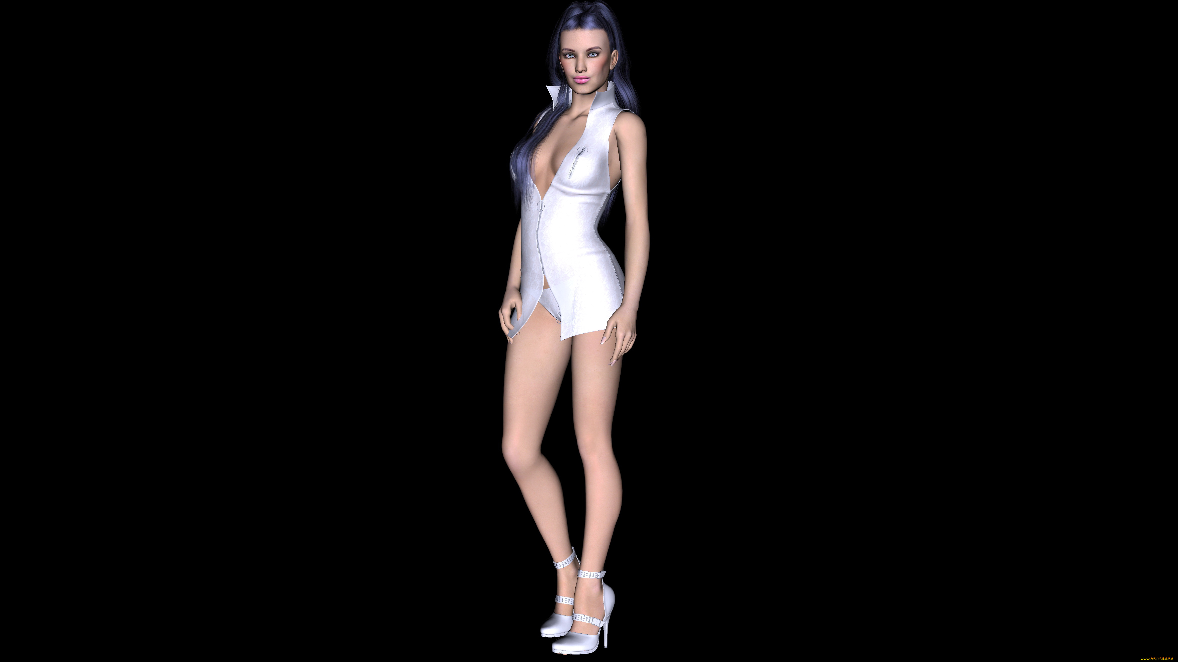 3д, графика, people, люди, девушка, взгляд