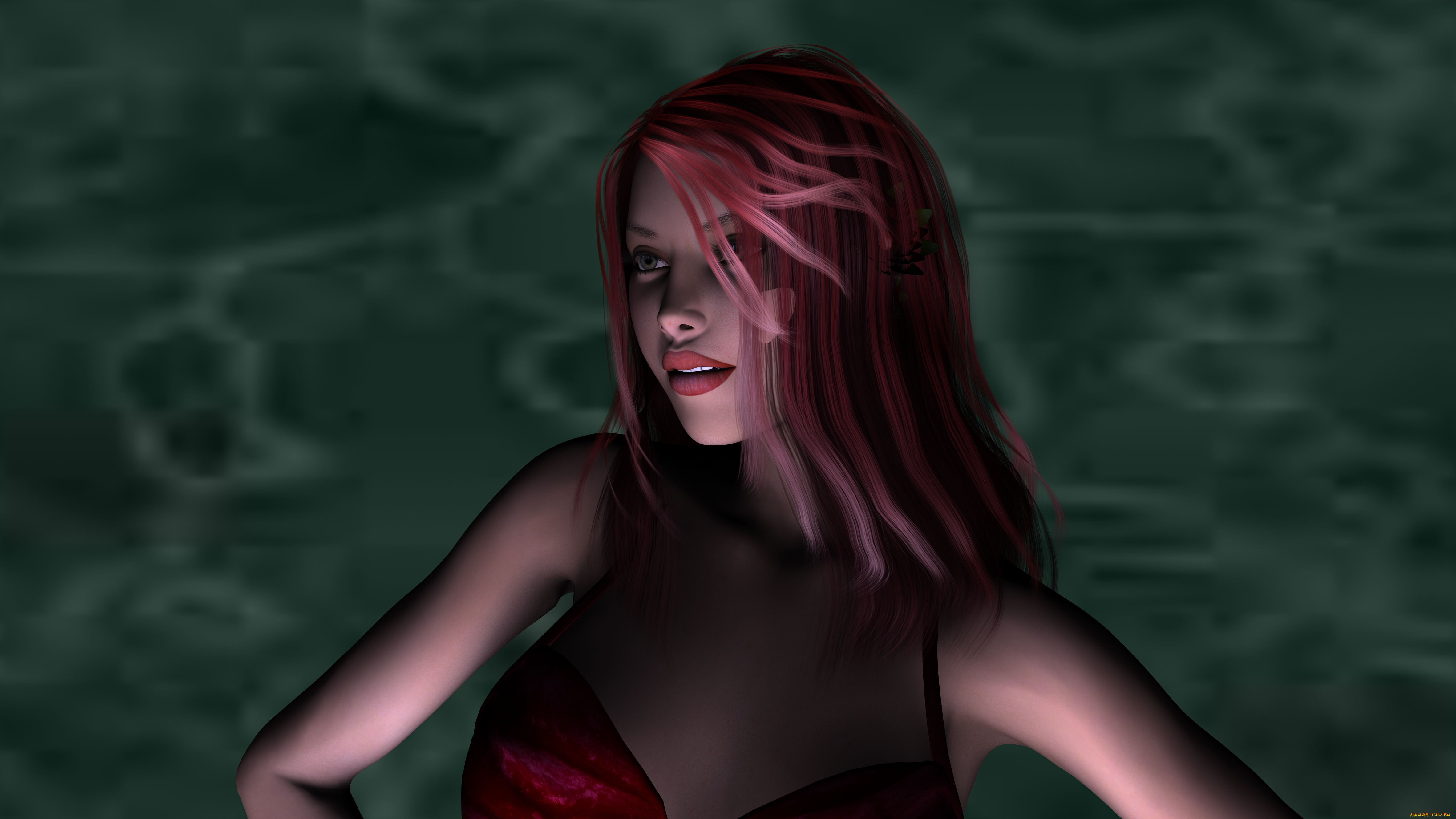 3д, графика, people, люди, взгляд, девушка