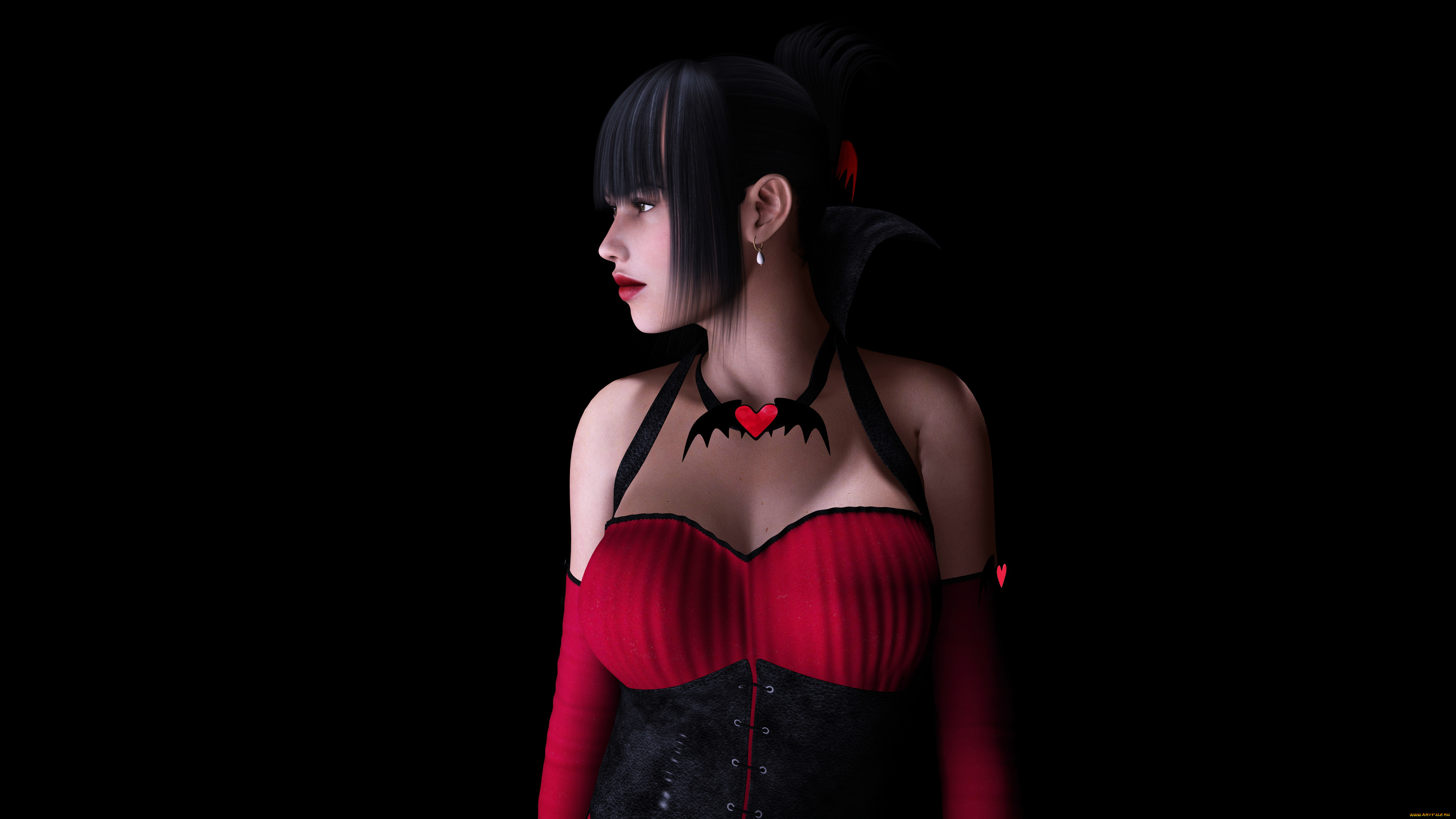 3д, графика, people, люди, взгляд, девушка