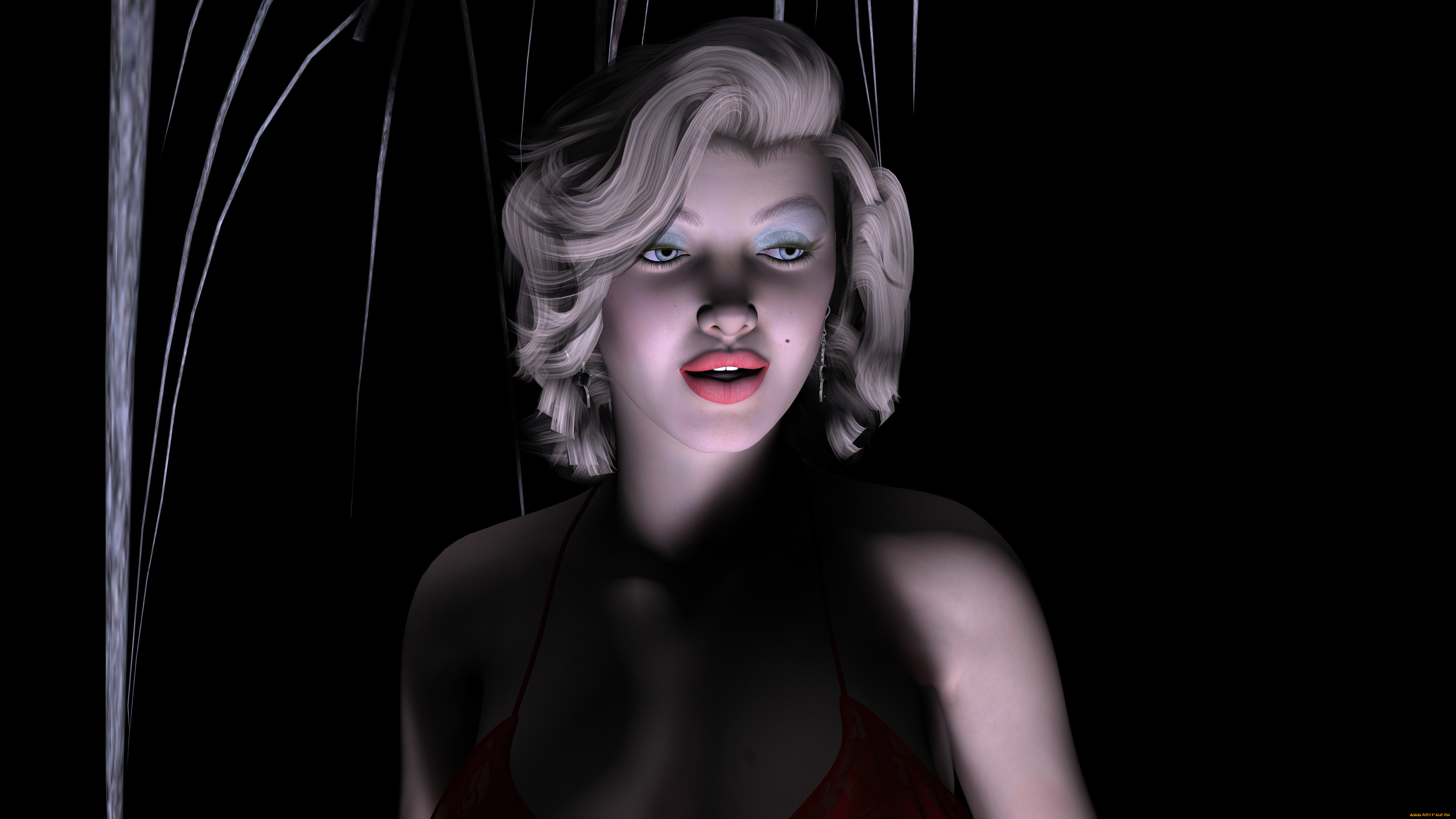 3д, графика, portraits, портрет, девушка, взгляд