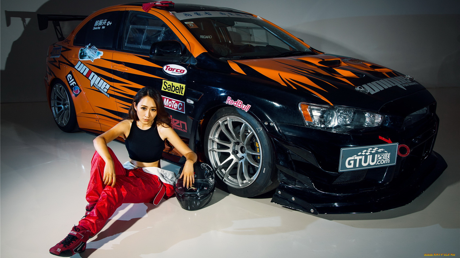 автомобили, авто, с, девушками, азиатка, автомобиль, девушка