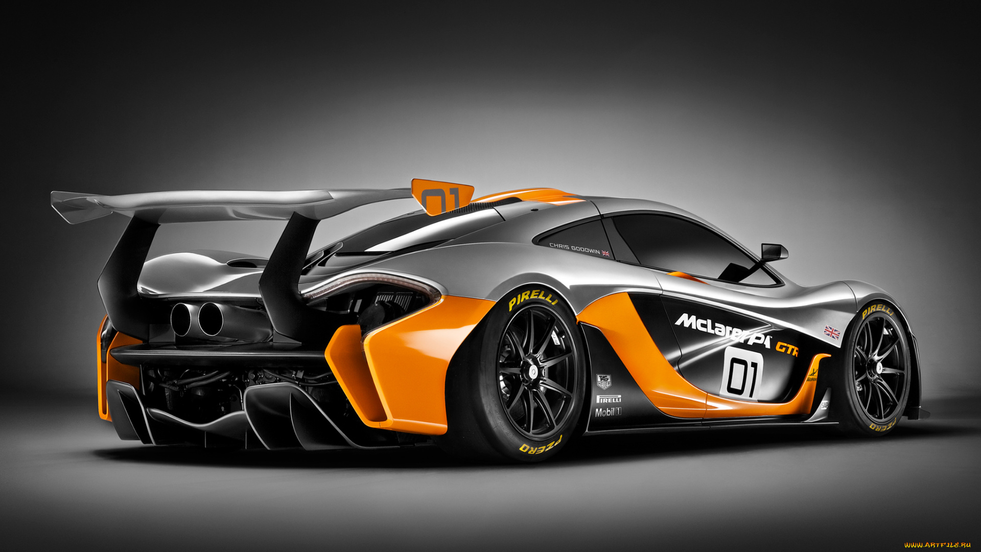 автомобили, mclaren, темный, 2014г, concept, gtr, p1