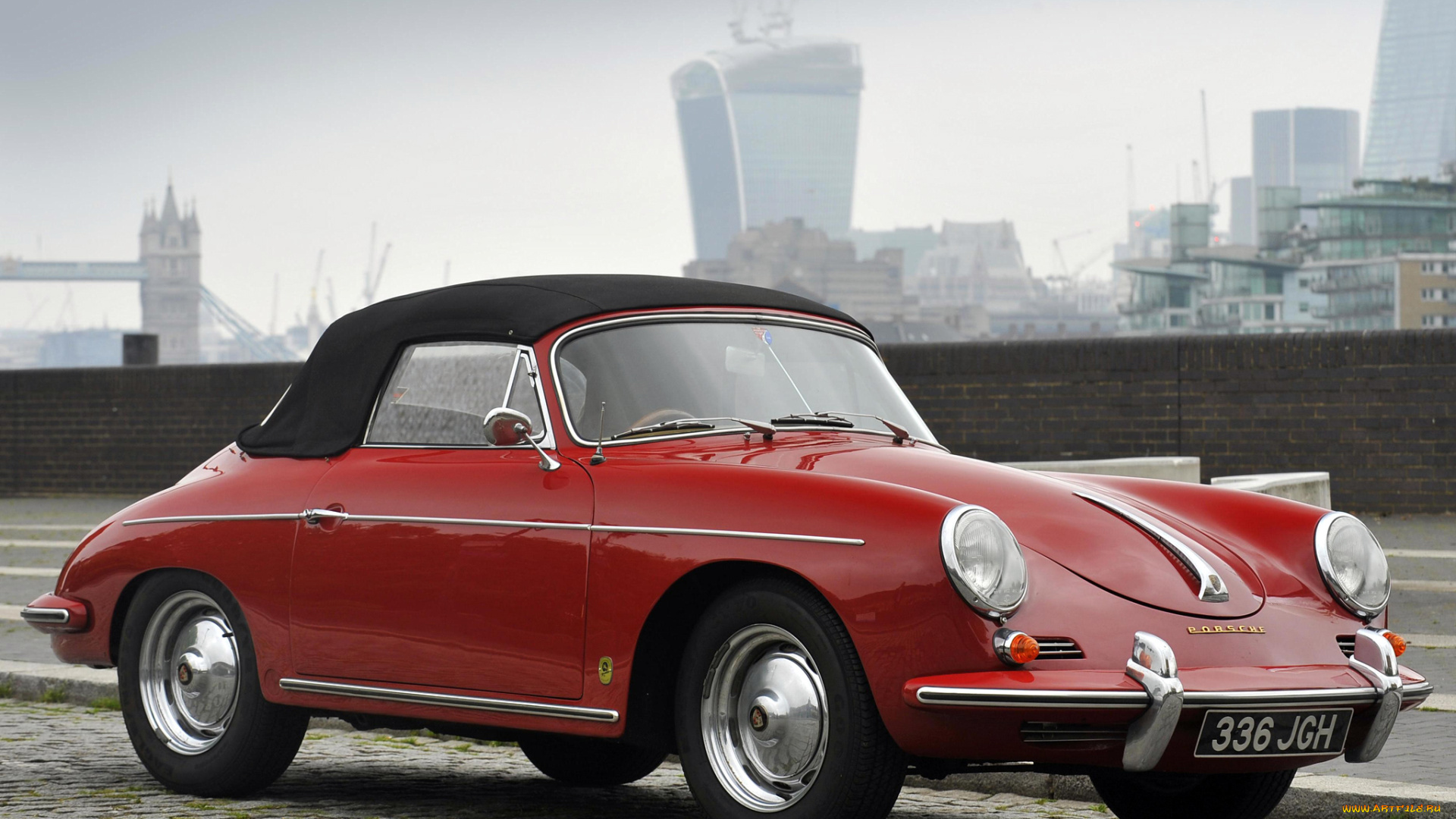 автомобили, porsche, uk-spec, reutter, cabriolet, super, 1600, 356b, красный, t5