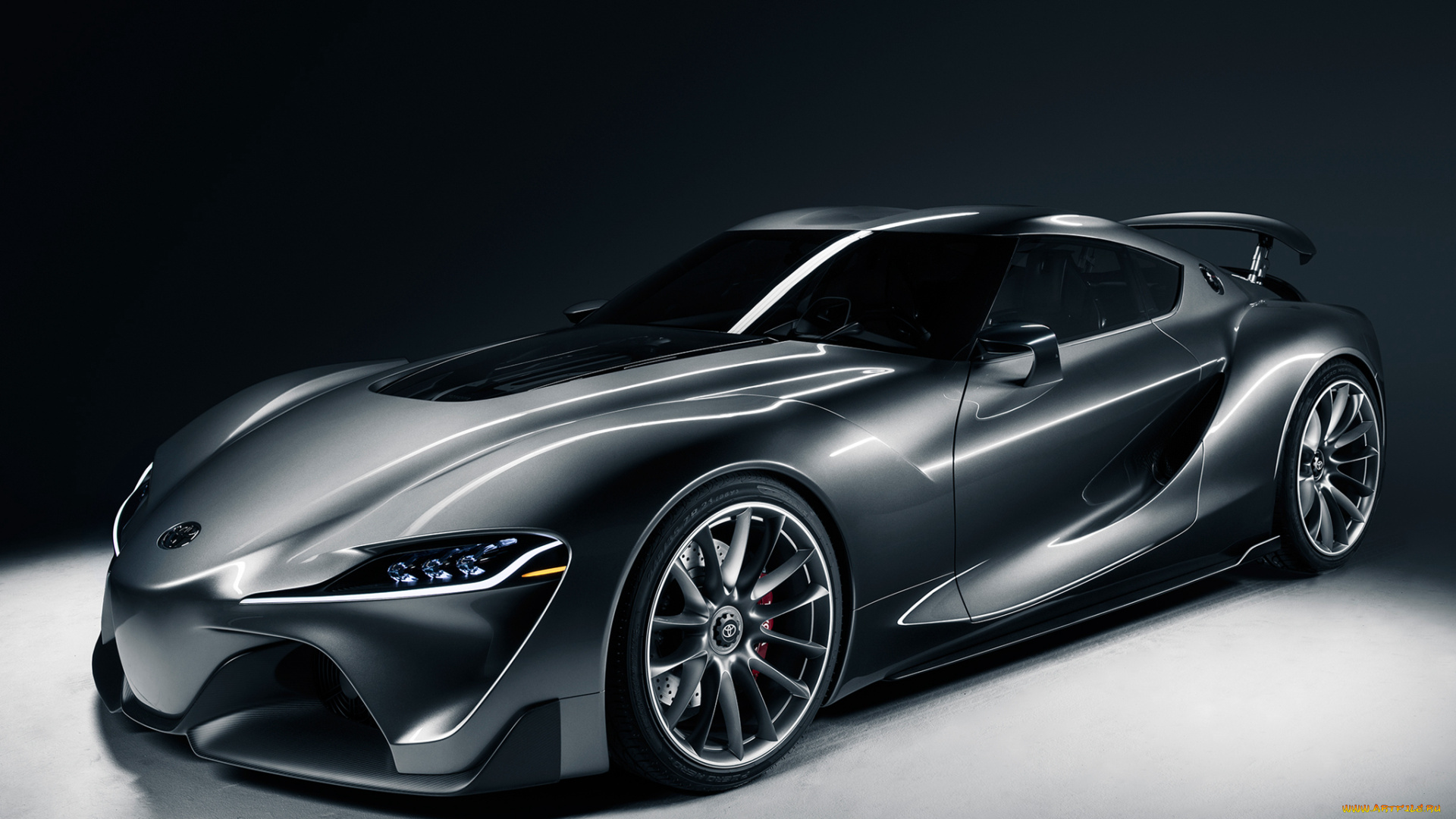 автомобили, toyota, 2014г, ft-1, graphite, concept, темный