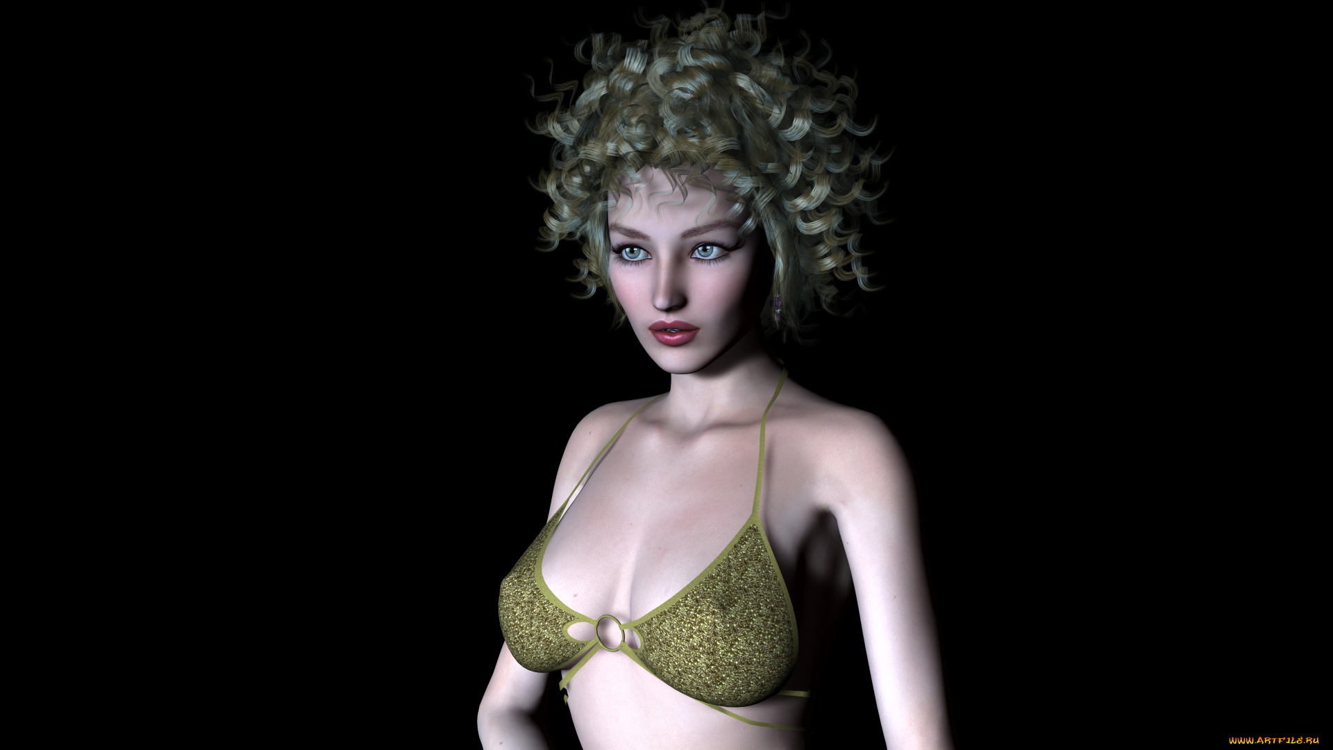 bunny, 3д, графика, люди, , people, взгляд, девушка