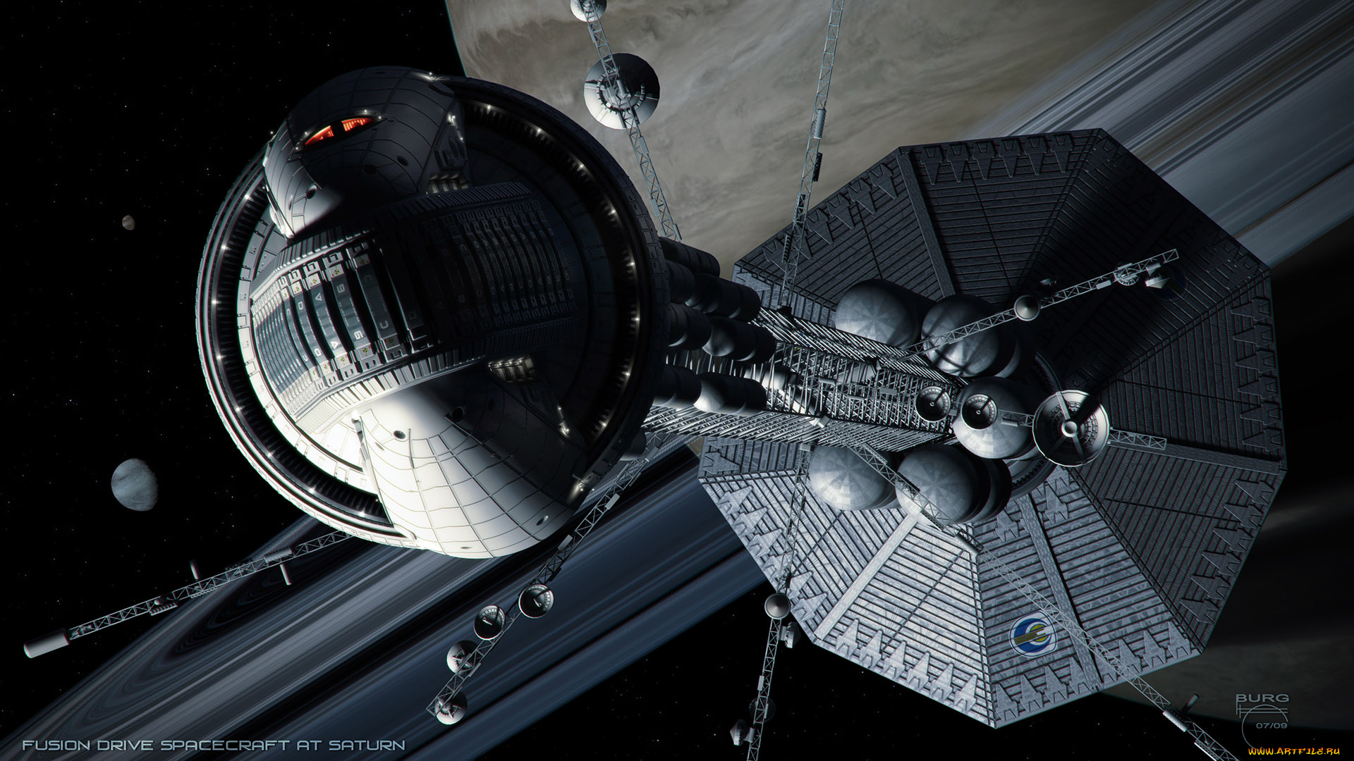 космос, арт, космический, корабль