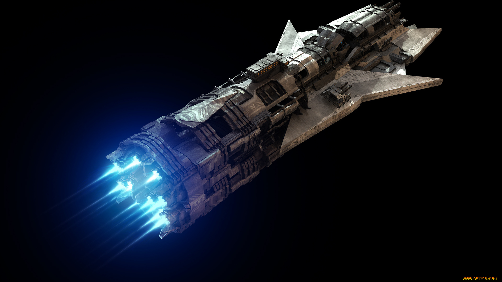 космос, арт, космический, корабль